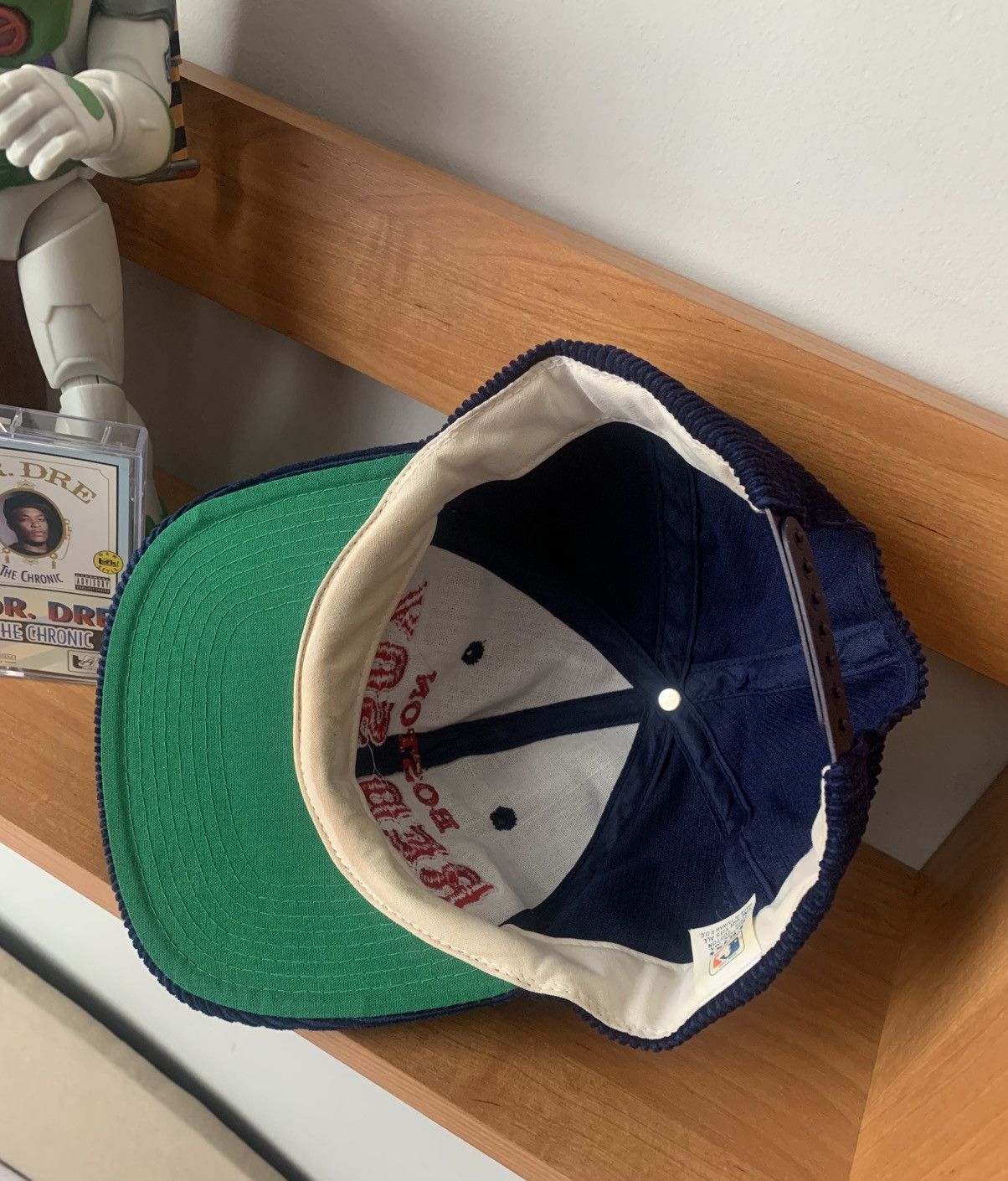 MLB × Twins × Vintage 90s Vintage MLB Twins Enterprise Boston Red Sox Corduroy Hat Size ONE SIZE - 4 Thumbnail