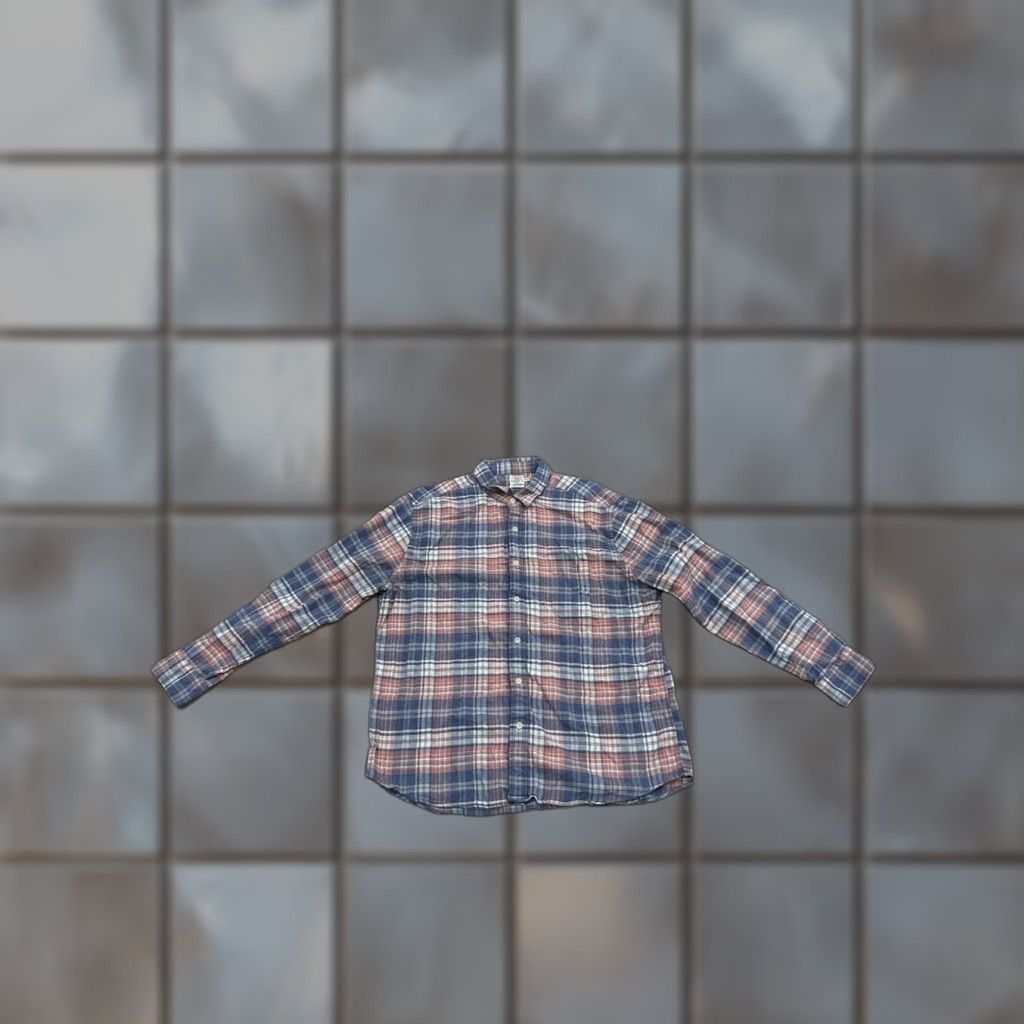 Faherty Faherty The All Time Casual Shirt Mens 2XL Plaid Flannel Multicolor Cotton Blend Button-Up Long Sleeve Classic Fit Size US XXL / EU 58 / 5 - 1 Thumbnail