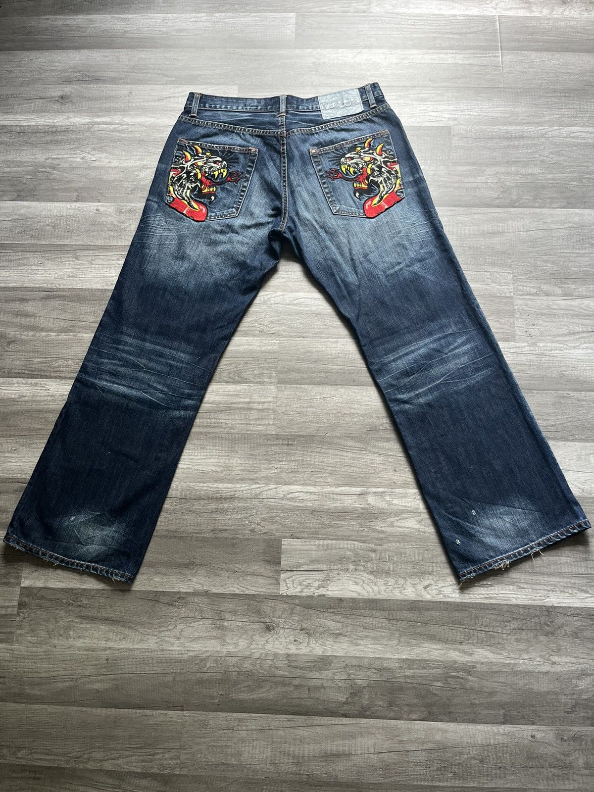 Ed Hardy Ed Hardy Men's Jeans 36x34 Size US 36 / EU 52 - 2 Thumbnail