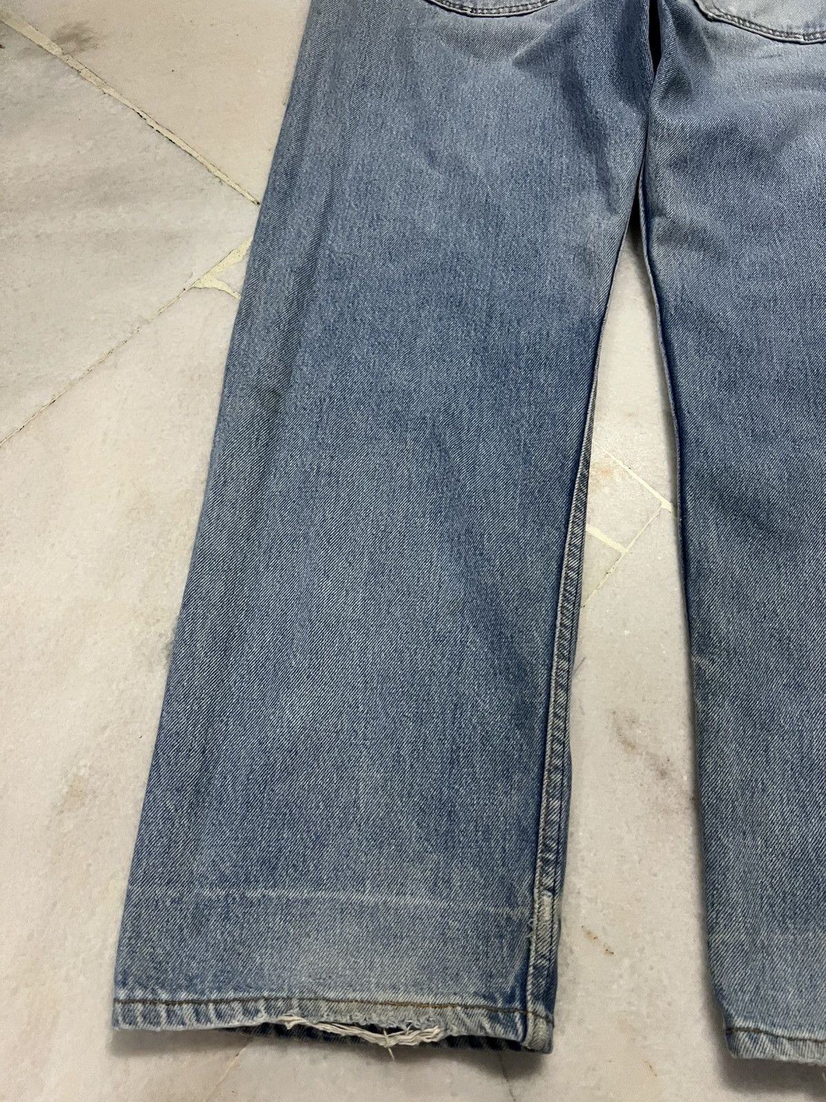 Levi's 💥90’s💥Vintage Levis 501XX Stone Wash Distress Jean USA Size US 35 - 15 Thumbnail