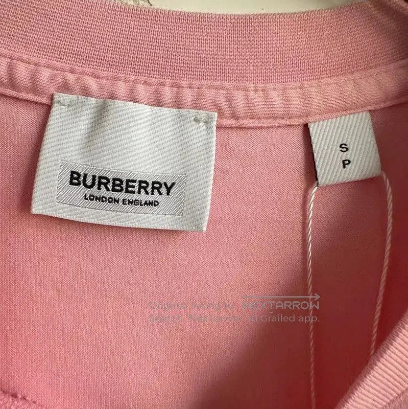 Burberry Burberry Pink Cotton Logo T-Shirt for Women. Size S / US 4 / IT 40 - 4 Thumbnail