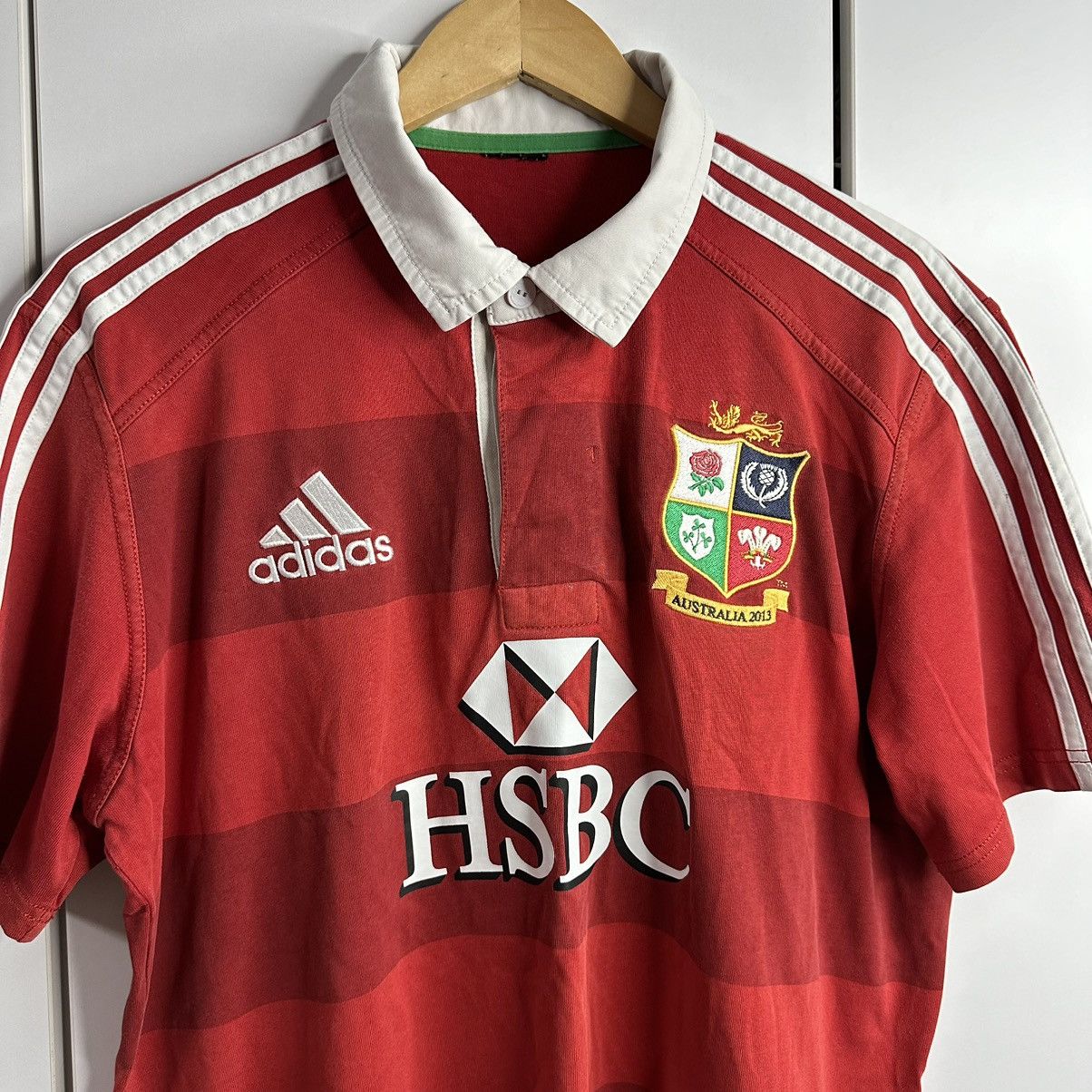 Adidas × Vintage Adidas British and Irish 2013 Vintage Polo Jersey Rugby Size US M / EU 48-50 / 2 - 2 Thumbnail