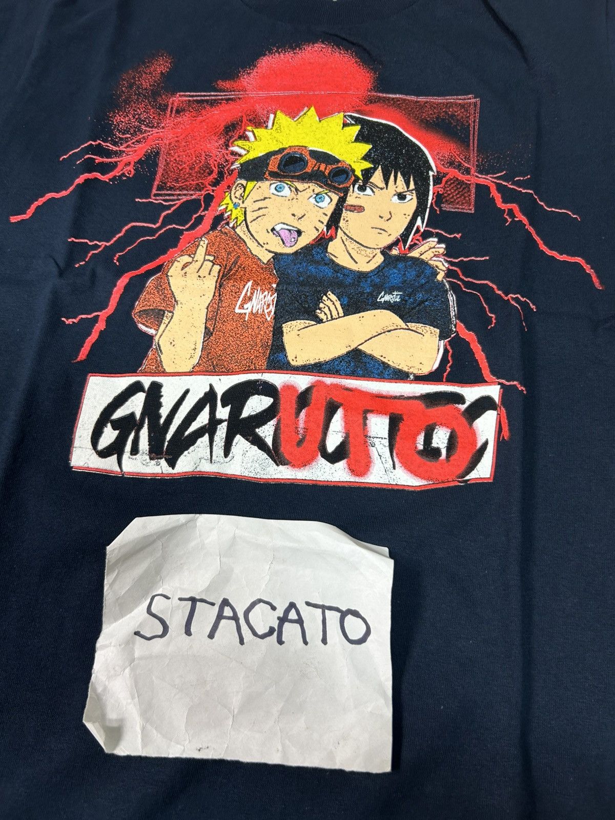 Gnarcotic × Japanese Brand Gnarcotic Lil Gnar Gnaruto Naruto Sasuke Tee Navy Size US S / EU 44-46 / 1 - 3 Thumbnail