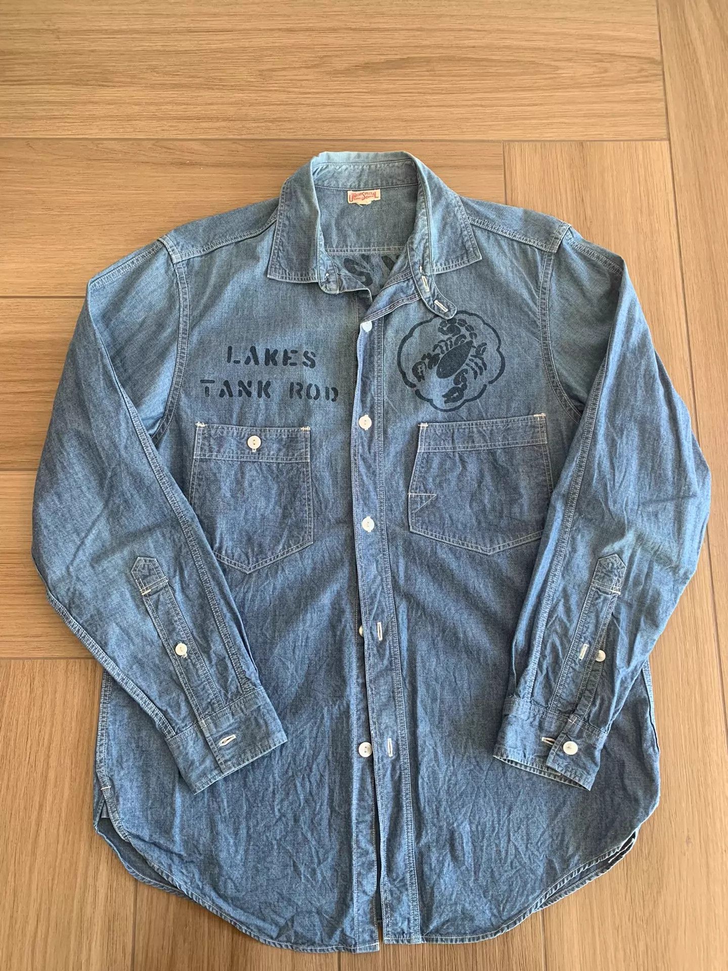 Freewheelers FREEWHEELERS LAKES.TANK.ROD. Scorpion Vintage Shirt Size US XL / EU 56 / 4 - 1 Thumbnail