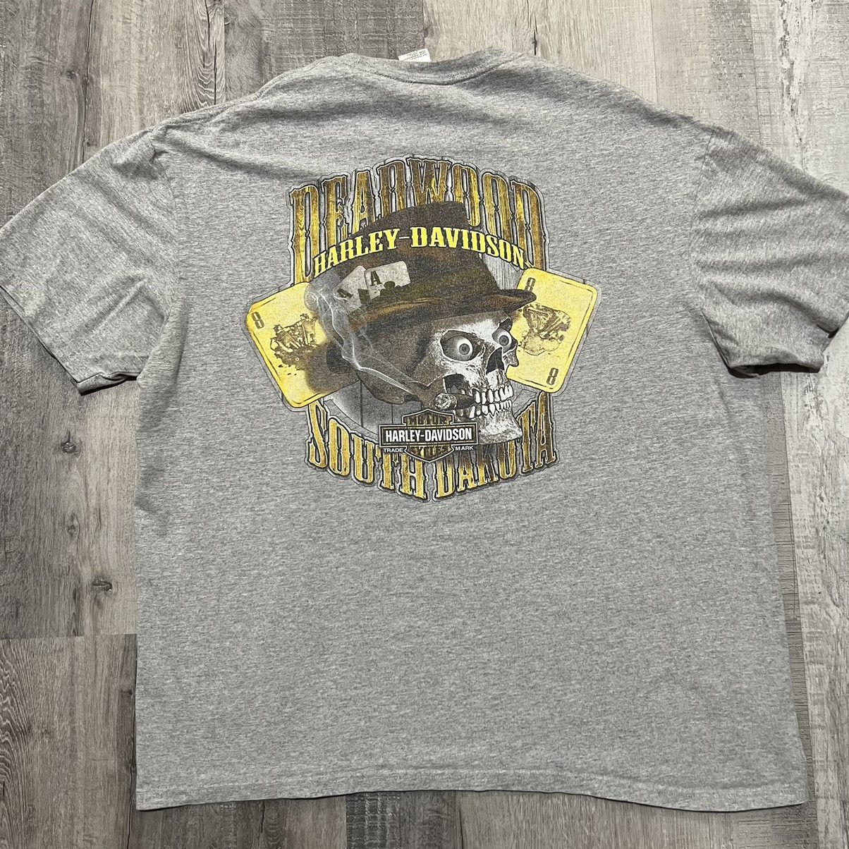 Harley Davidson Harley Davidson Motorcycles Badlands Grey Skull Biker Tee Size US XXL / EU 58 / 5 - 1 Thumbnail