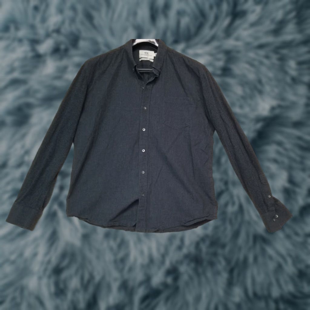 Vintage WRK by Matteo Gottardi Gray Button Up Long Sleeve Men's XL Shirt Size US XL / EU 56 / 4 - 1 Thumbnail