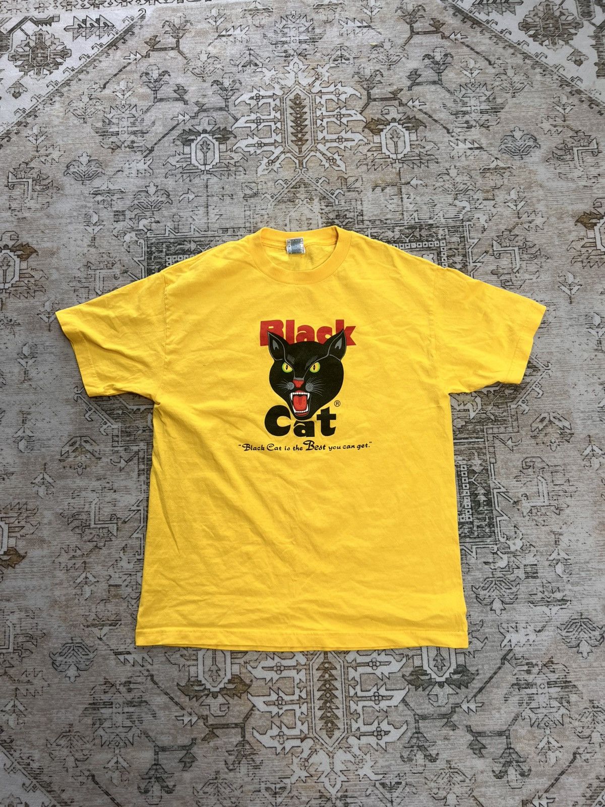 Band Tees × Vintage Black Cat Fireworks Tee | Grailed