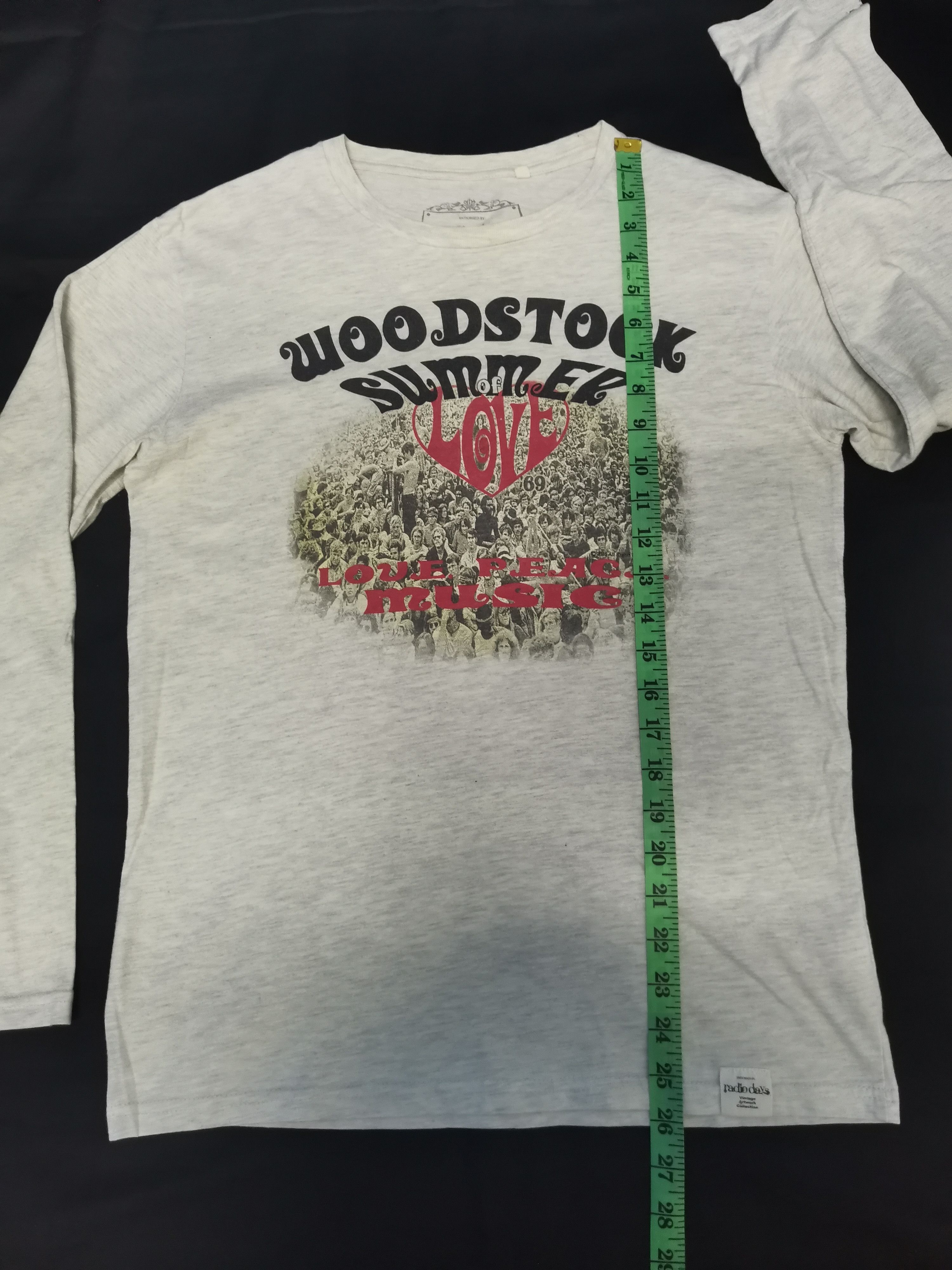 Band Tees Woodstock Summer Love Long Sleeve Rock Band Rare Size US M / EU 48-50 / 2 - 6 Thumbnail
