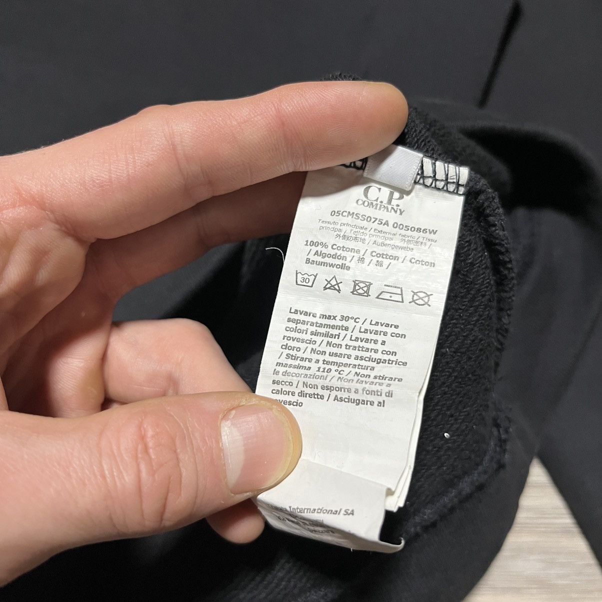 C.P. Company C.P. Company Sweatshirt Black central logo Size US M / EU 48-50 / 2 - 8 Thumbnail