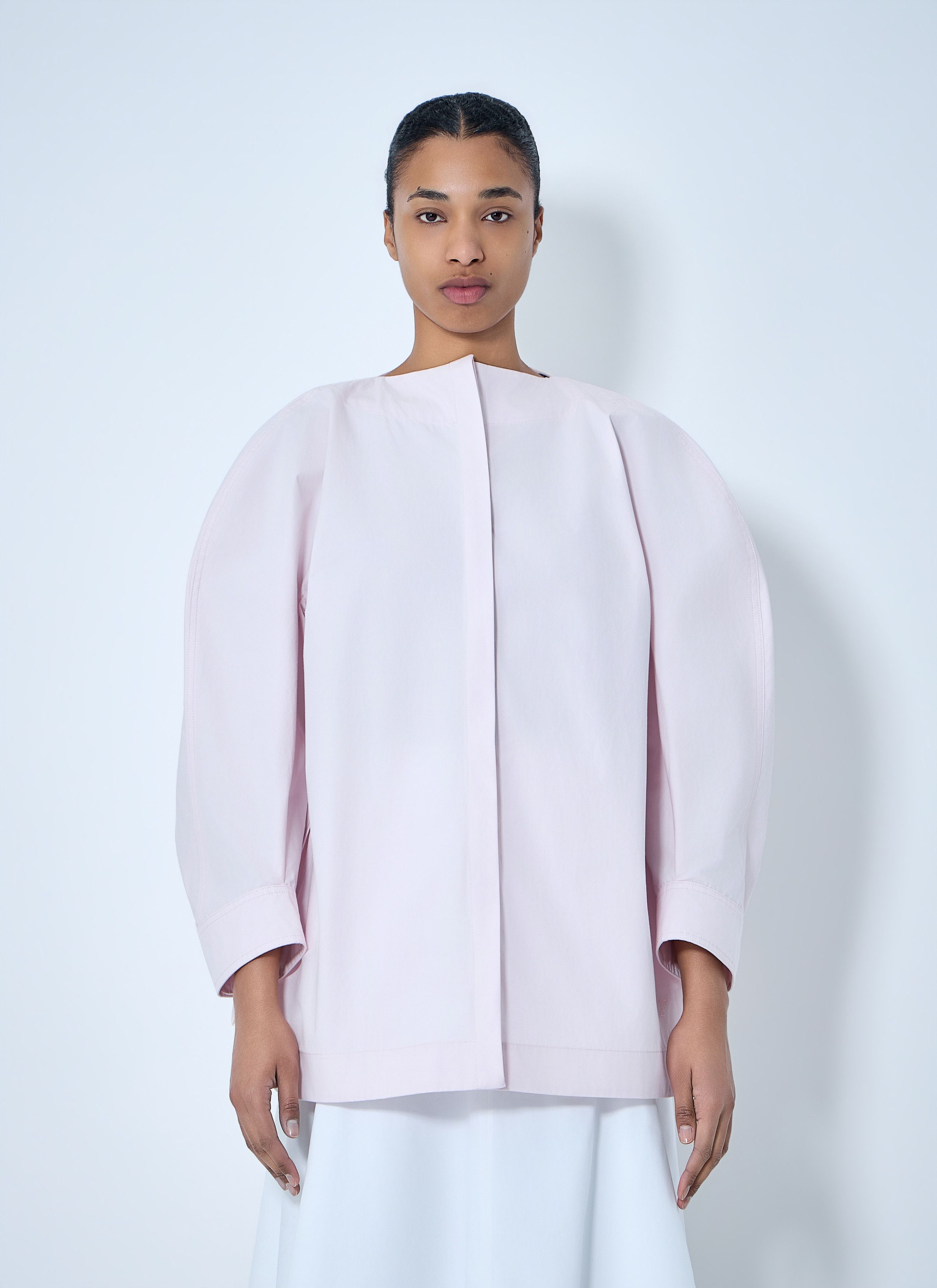 Jacquemus Structured Cotton Poplin Blouse Size S / US 4 / IT 40 - 1 Thumbnail