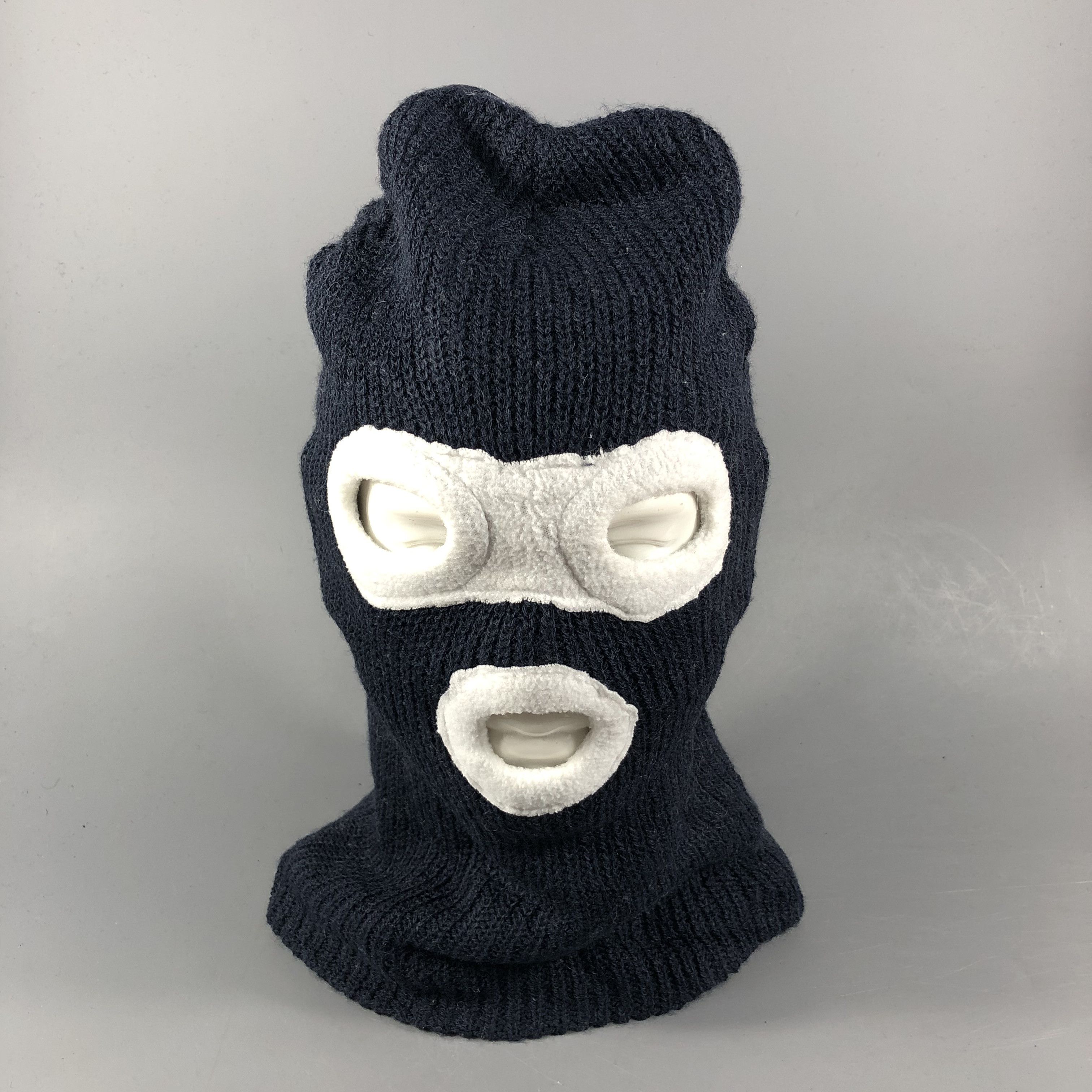 Vintage Balaclava Ski Mask Robbers Beanie Snowcap Snow Hat B922 Size ONE SIZE - 1 Thumbnail