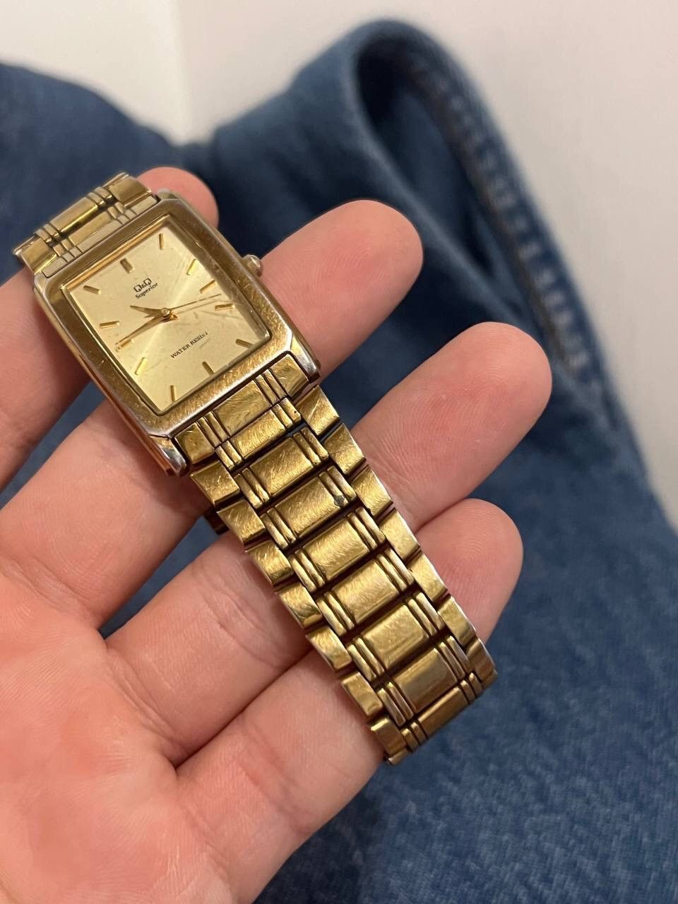 Japanese Brand × Vintage Vintage Gold Tone Form Japanese style futuristic Watch Tank Size ONE SIZE - 3 Thumbnail