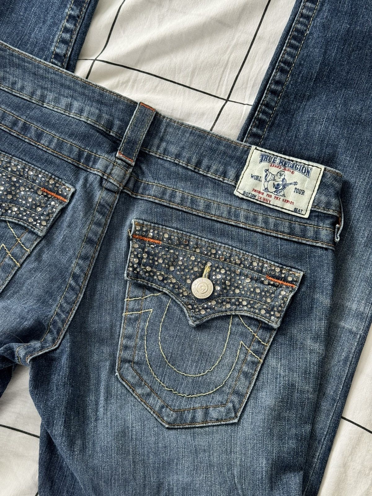 True Religion Sexy Washed Low Waist True Religion Jeans Size 29 Japanesse Size 29" - 4 Thumbnail