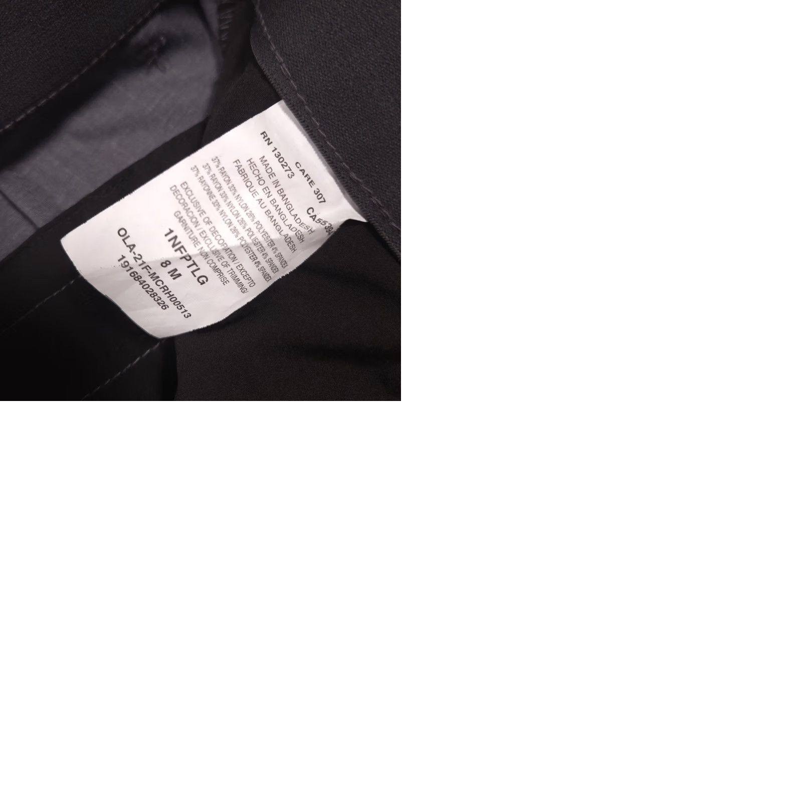 Lee Lee Pants Women's 8 Medium Gray Straight Leg Mid Rise Wrinkle Free Pinstripe Size 30" / US 8 / IT 44 - 9 Thumbnail