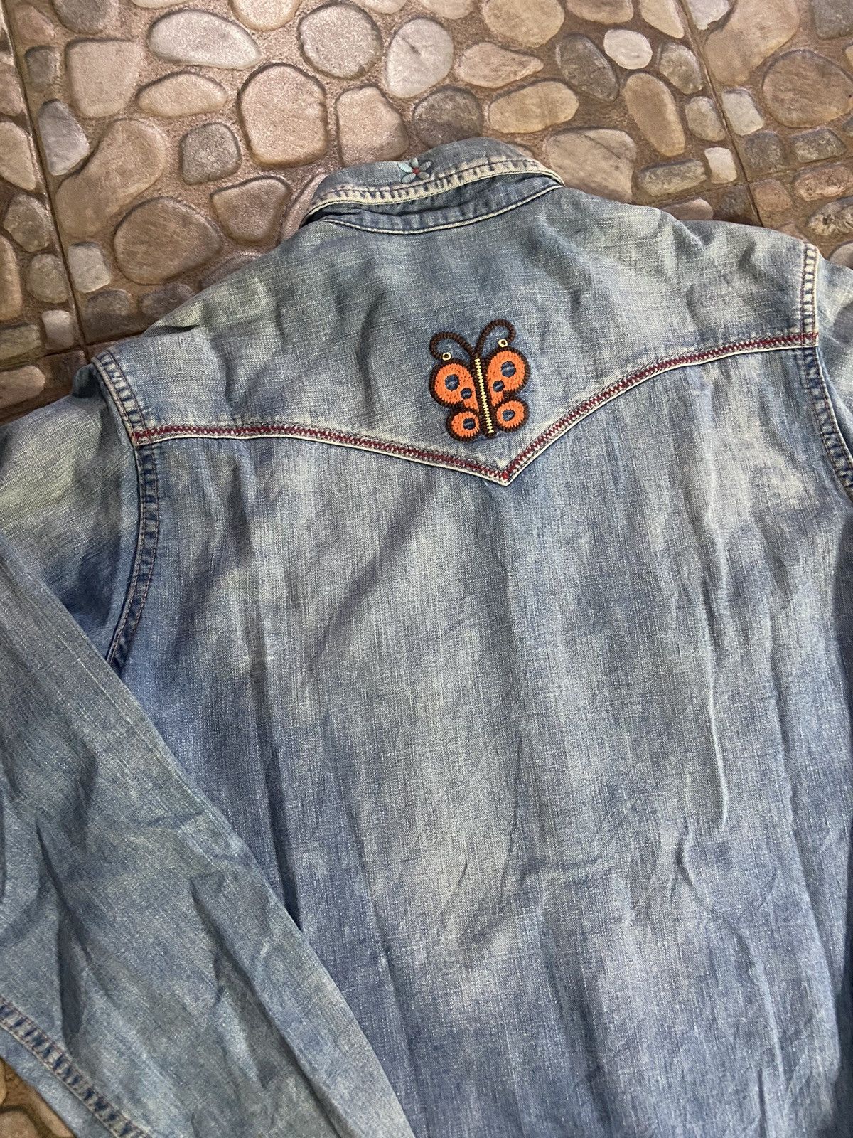 Hysteric Glamour VTG HYSTERIC GLAMOUR LONG SHIRT EMBROIDERY DENIM Size US M / EU 48-50 / 2 - 5 Thumbnail