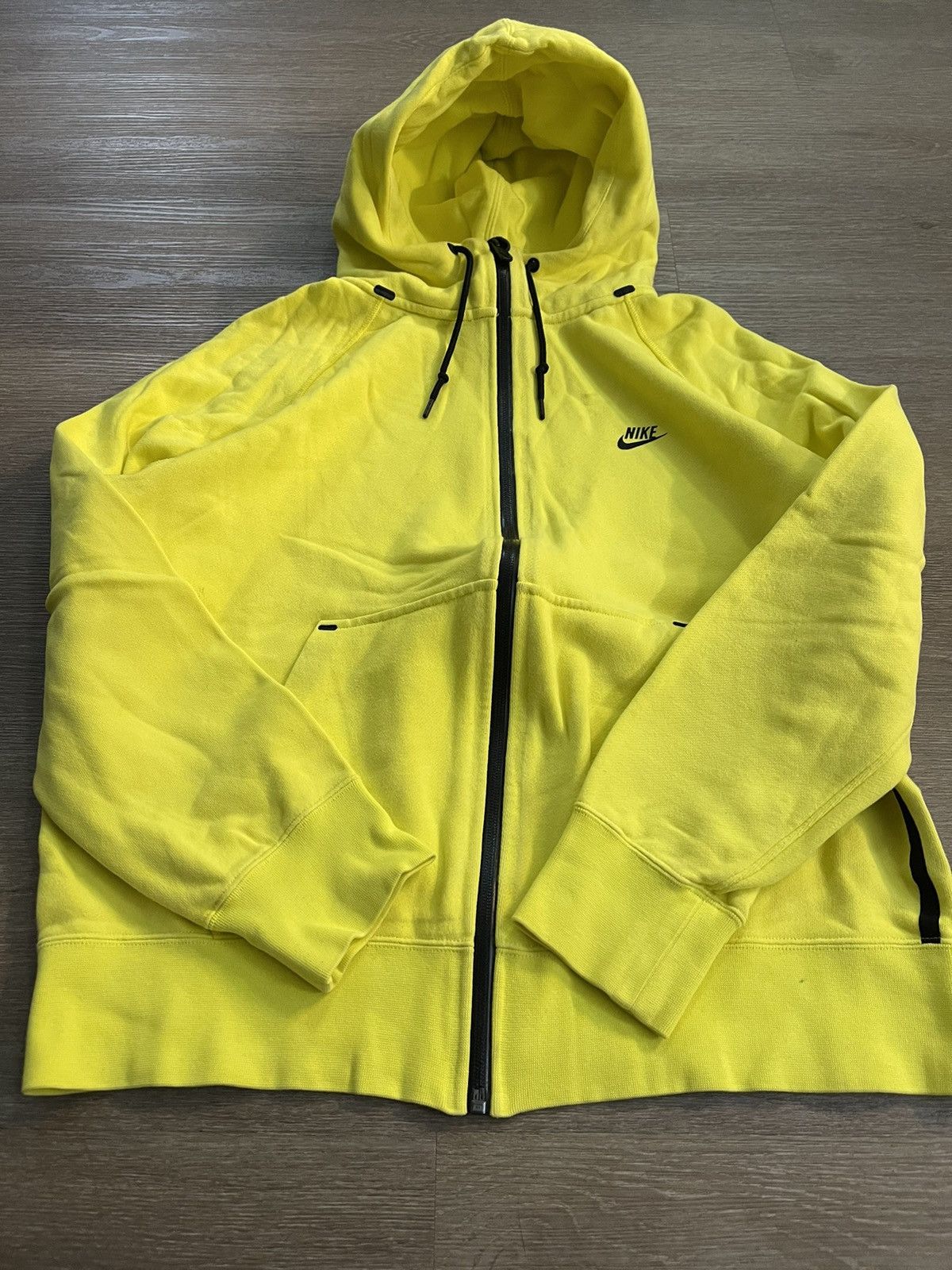 Nike Y2K Nike Tech Fleece Hoodie Zip- Up Volt Lime Green Size US M / EU 48-50 / 2 - 3 Thumbnail