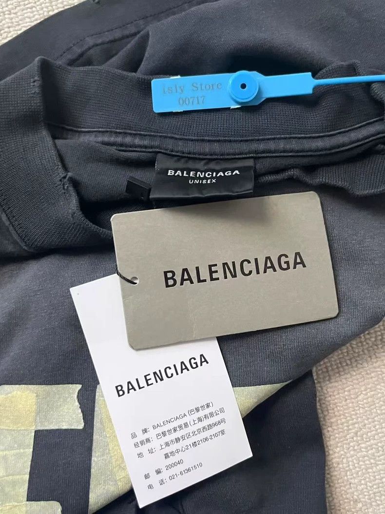 Balenciaga Balenciaga Adhesive tape adhesive tape short-sleeved T-shi Size US S / EU 44-46 / 1 - 4 Thumbnail