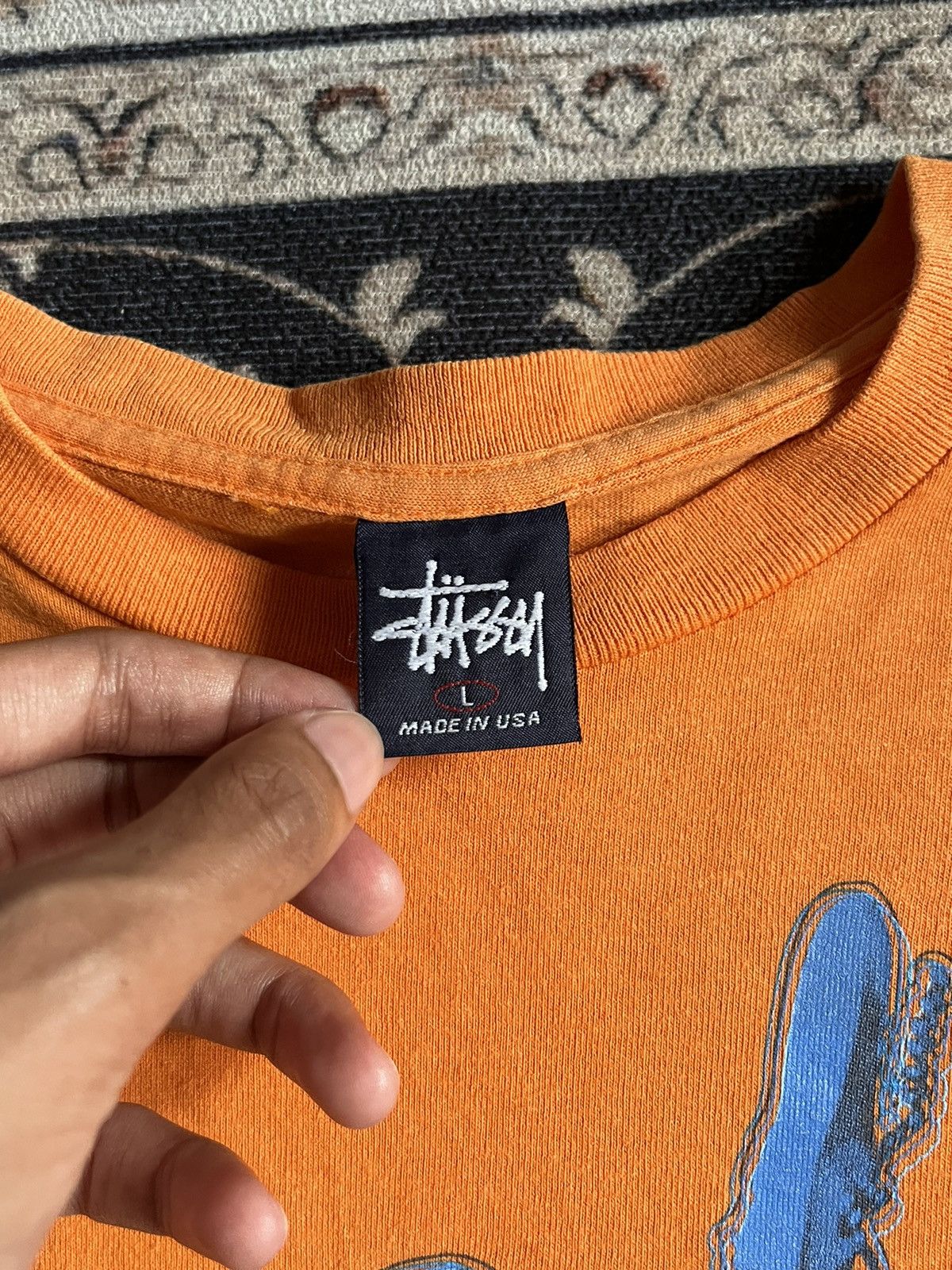 Stussy × Vintage Vintage 90s Stussy x Paul Simonon The Clash Tee Size US L / EU 52-54 / 3 - 3 Thumbnail