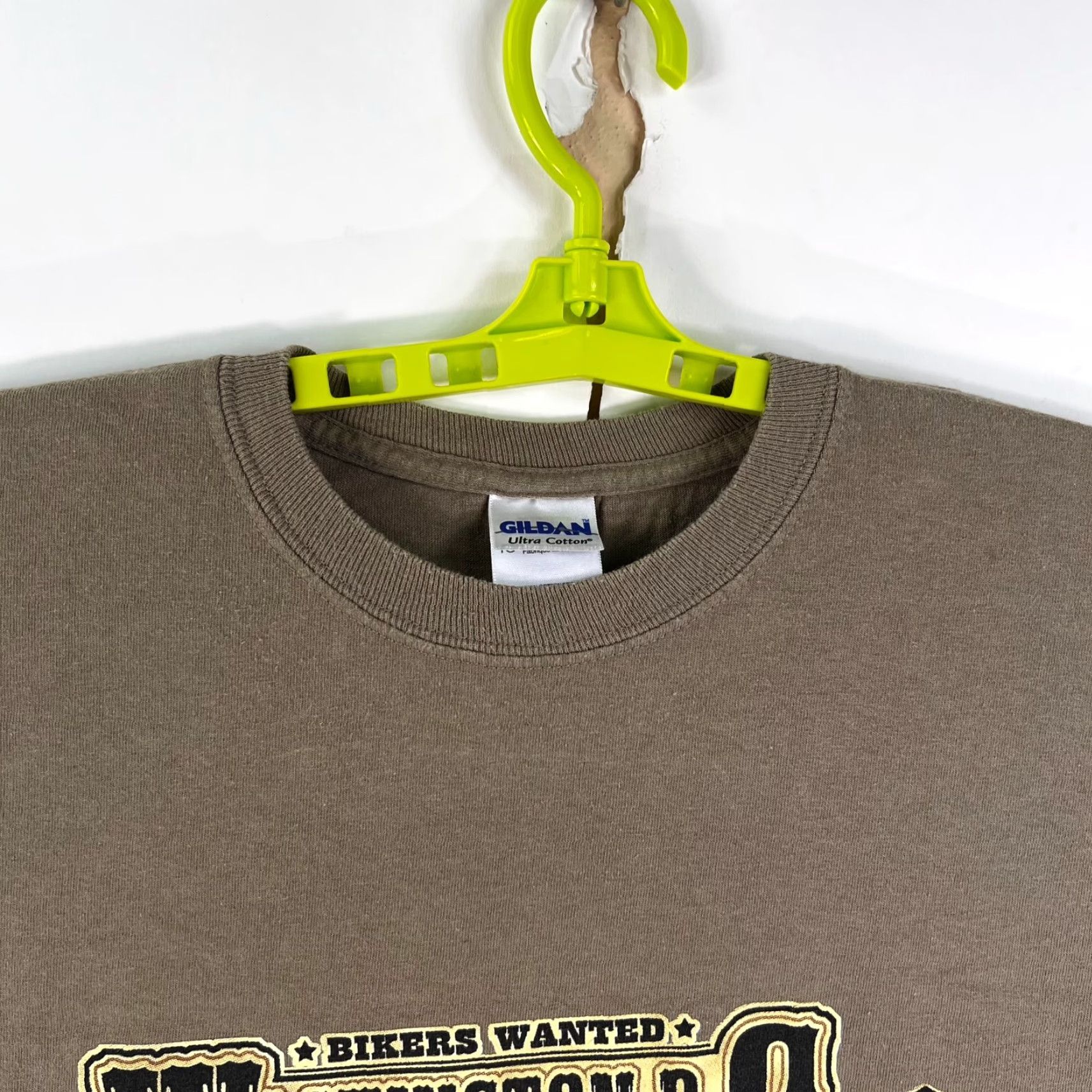 Gildan 2011 Bikers Memorial Day Motorcycle Rally DC Mens XL Tan Long Sleeve T-Shirt Size US XL / EU 56 / 4 - 3 Thumbnail