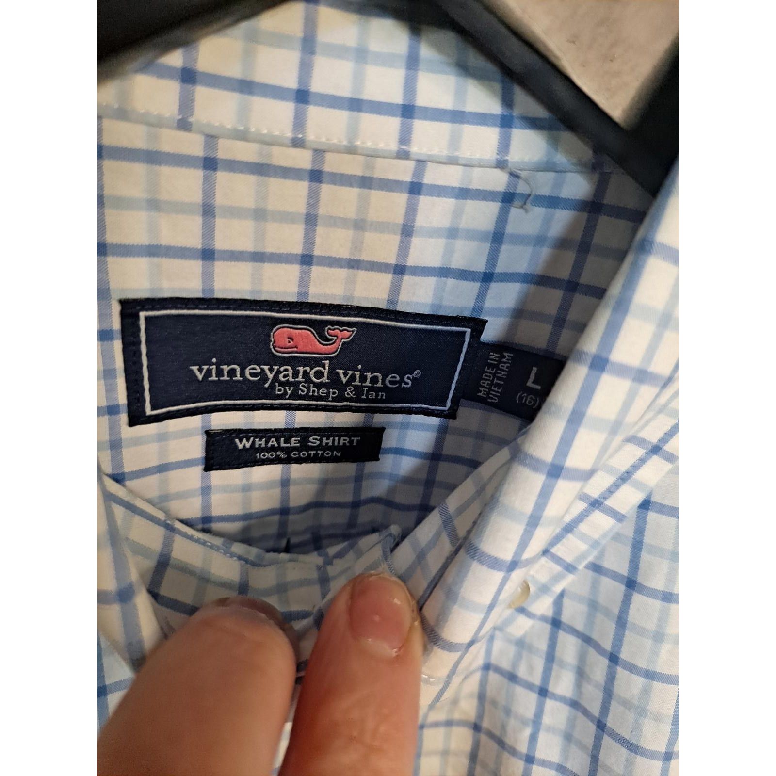 Vineyard Vines Kids Vineyard And Vines Performance Whale Shirt Blue and Whi Size ONE SIZE - 4 Thumbnail