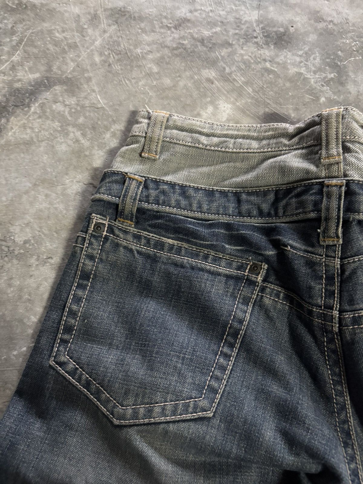 Hysteric Glamour JAPANESE double waist panelled jeans goth punk style Size US 34 / EU 50 - 13 Thumbnail