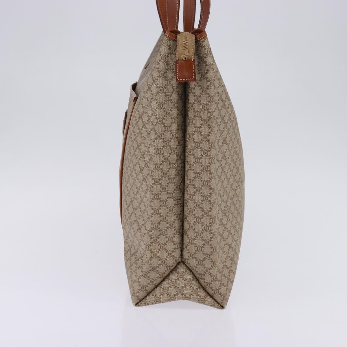 Celine CELINE Macadam Canvas Shoulder Bag Pvc Beige Gold Size ONE SIZE - 5 Thumbnail