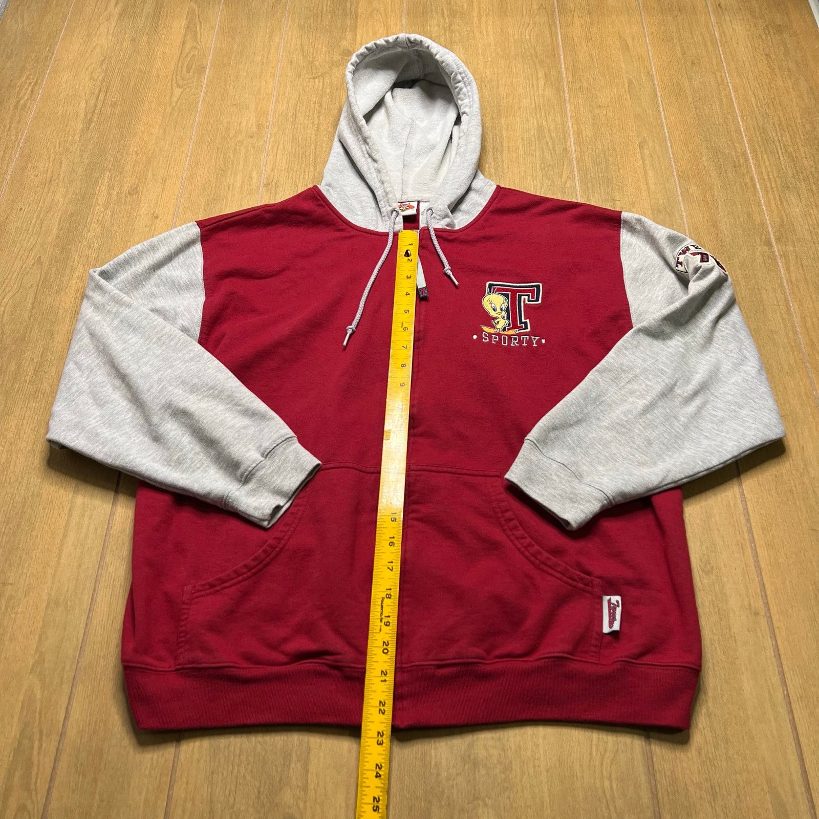 Vintage Vintage Looney Tunes T Sporty Tweety Bird Hoodie Large Y2K Size US L / EU 52-54 / 3 - 6 Thumbnail