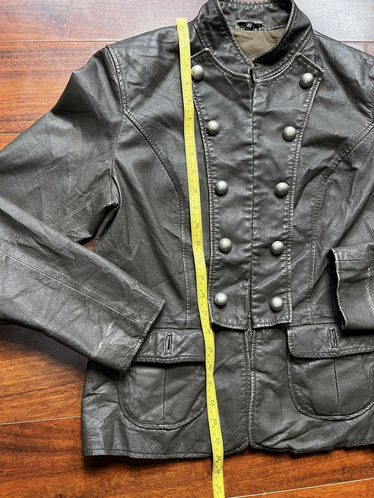 Other Dark olive Napoleon leather jacket Size US M / EU 48-50 / 2 - 4 Thumbnail