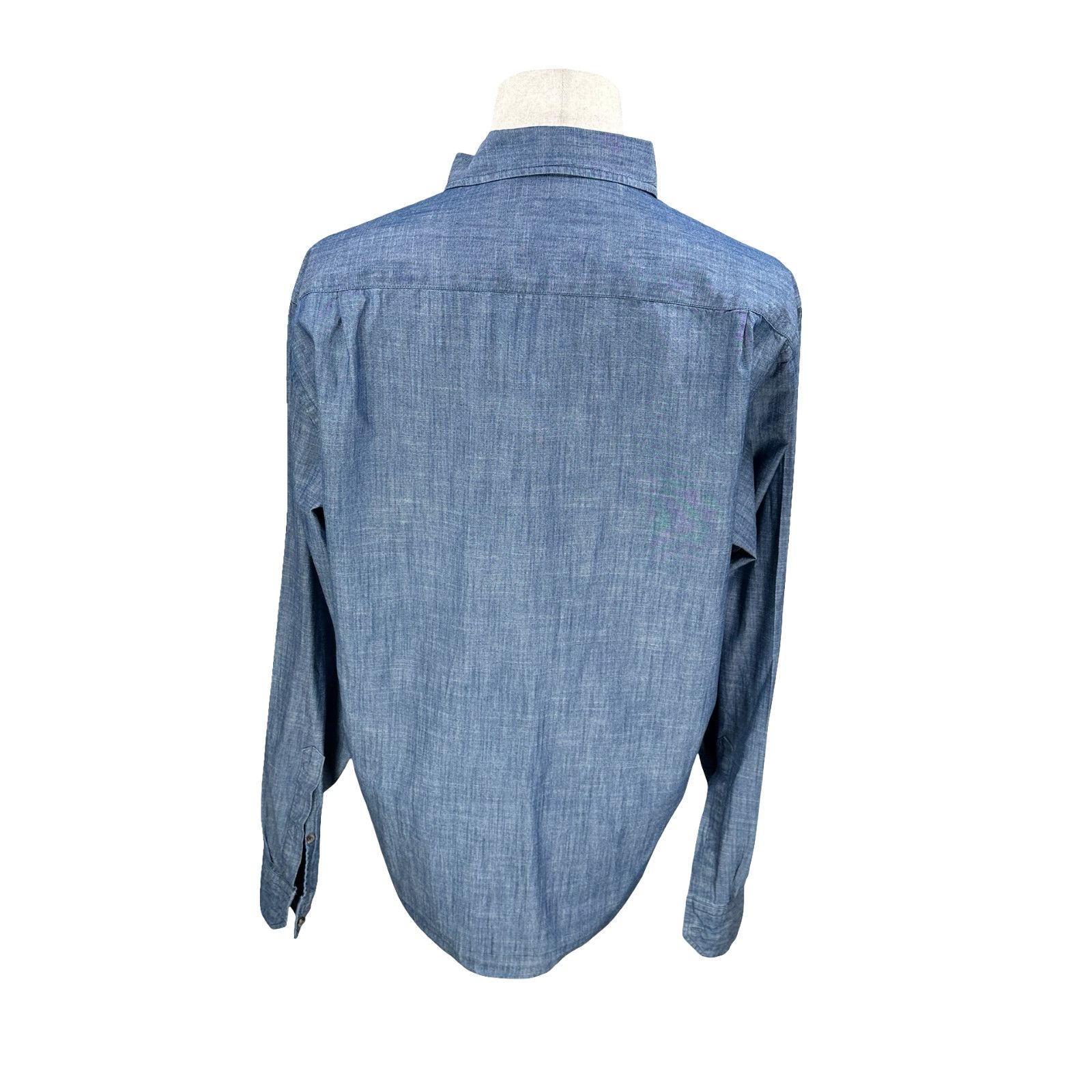 Peter Millar Peter Millar Summer Chambray Shirt Men’s XL Blue Button-Down Size US XL / EU 56 / 4 - 5 Thumbnail