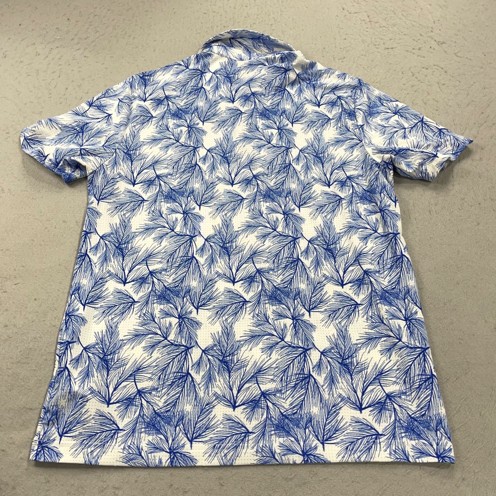Adidas adidas Golf Polo Shirt Mens M Blue Floral Abstract AOP Top 100 Polo Size US M / EU 48-50 / 2 - 6 Thumbnail