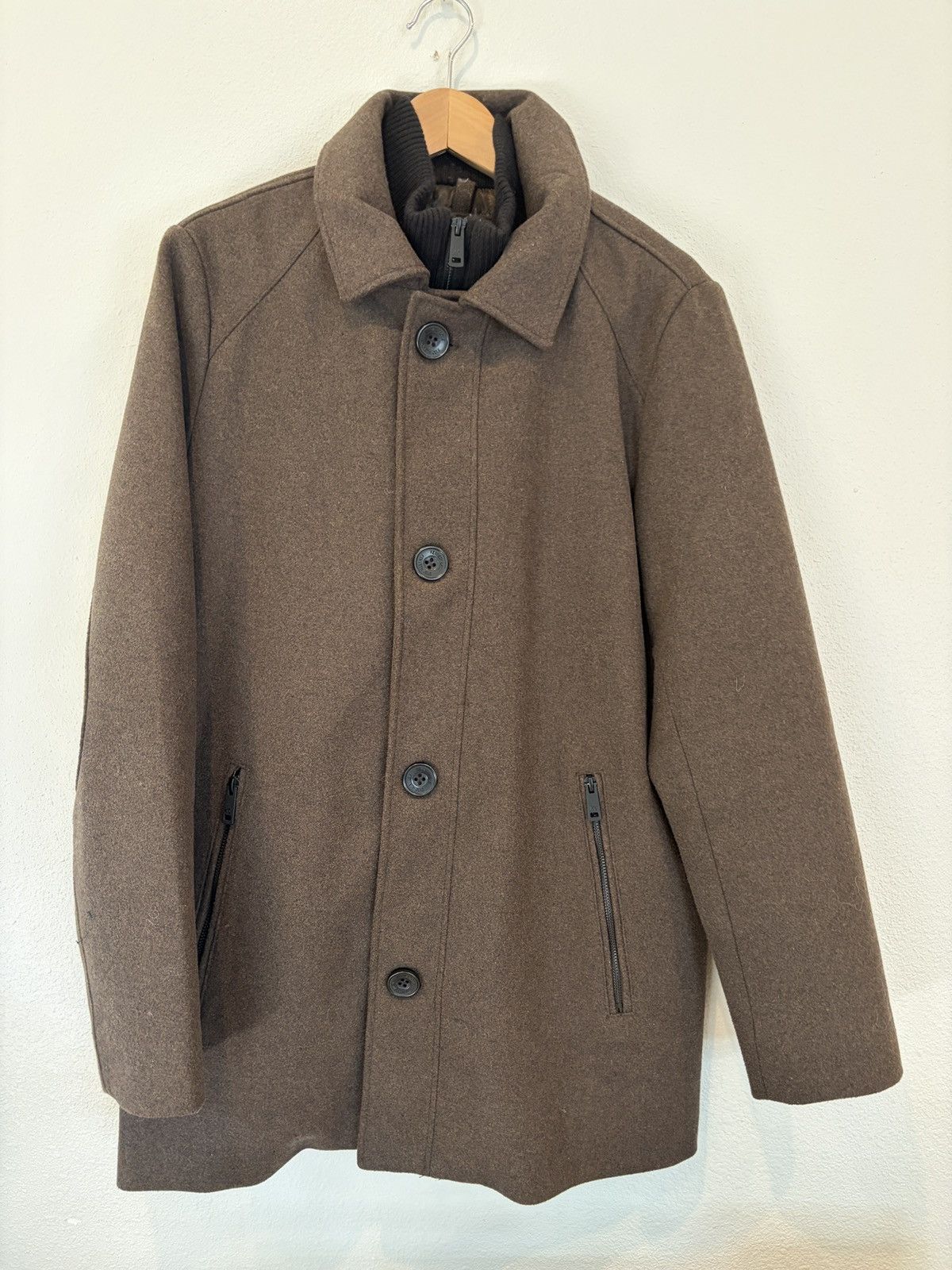 Kenneth Cole Kenneth Cole Stand Collar Zip Bib Car Coat Size US S / EU 44-46 / 1 - 2 Thumbnail