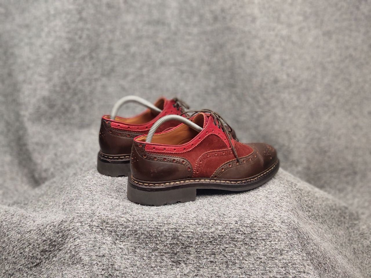 Heschung Heschung Design Owen Oxford Leather Red Brogue Boots Size US 7.5 / EU 40-41 - 12 Thumbnail