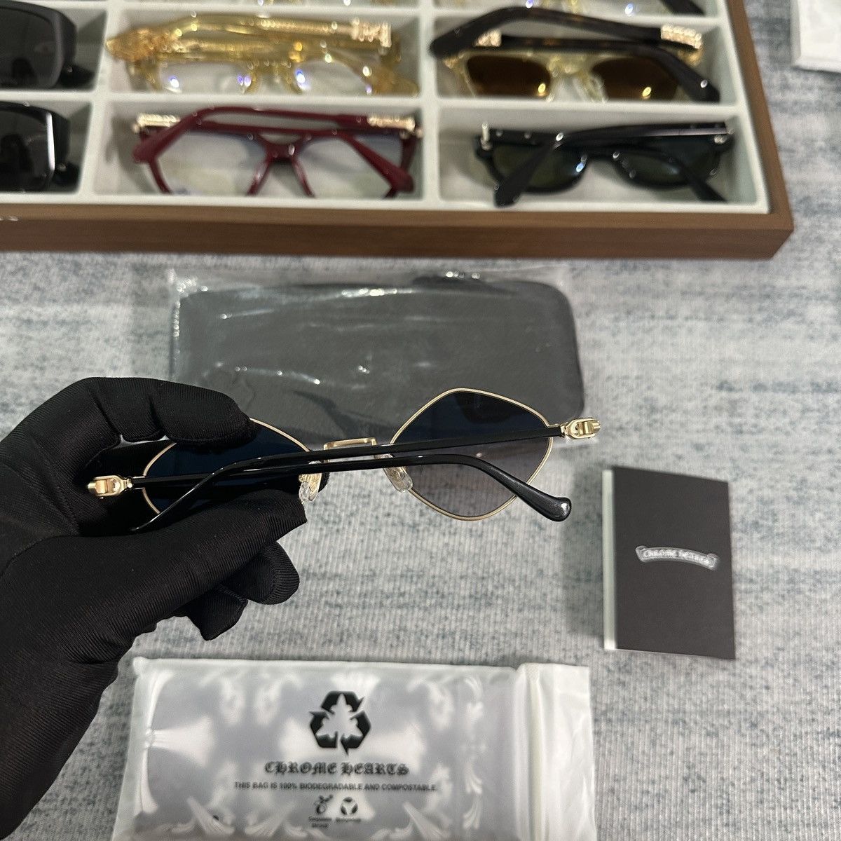 Chrome Hearts CHROME HEARTS DIAMOND DOG SUNGLASSES Size ONE SIZE - 4 Thumbnail