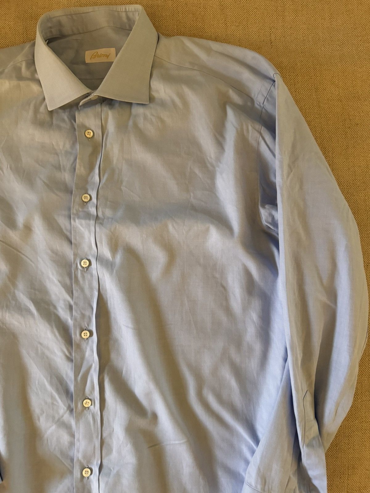 Brioni Brioni Made in Italy Finely Textured Woven Sport Shirt $650 Size US XL / EU 56 / 4 - 4 Thumbnail