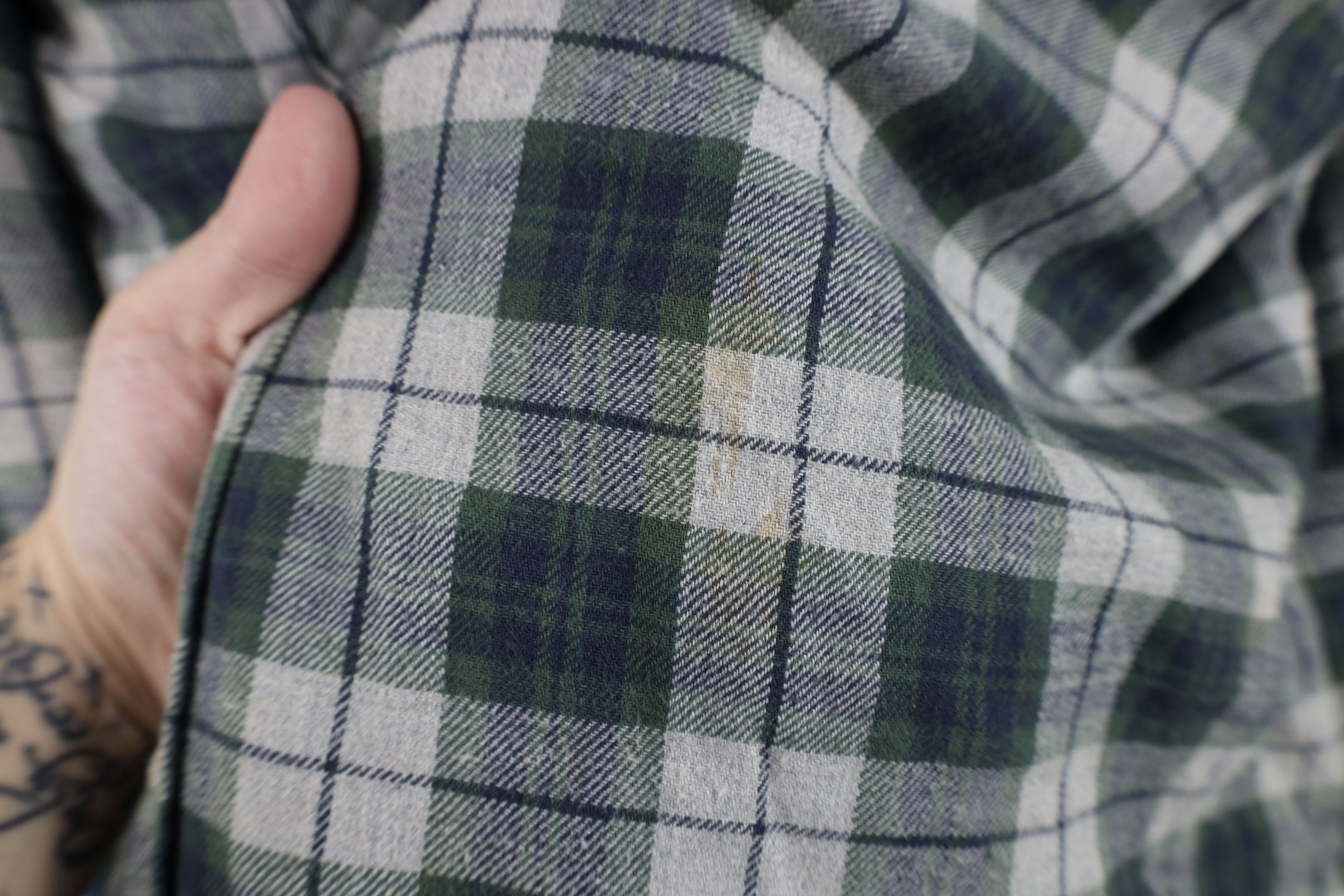 Vintage Vintage 90s Streetwear Flannel Button Shirt Jacket Jac Shirt Size US L / EU 52-54 / 3 - 6 Thumbnail