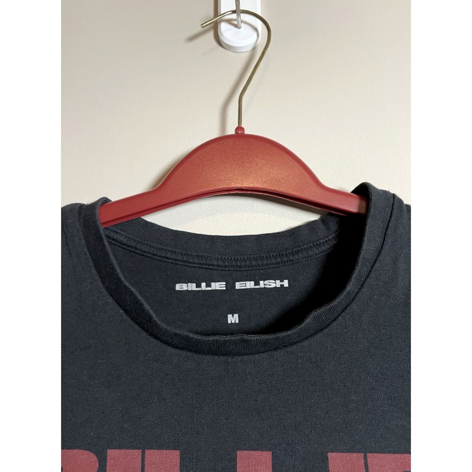 Vintage Billie Eilish Shirt Mens M Black Graphic Print Tee T-Shirt Cotton Band Pop Culture Short Sleeve Crew Neck Jersey All Seasons Mens Size US M / EU 48-50 / 2 - 3 Thumbnail
