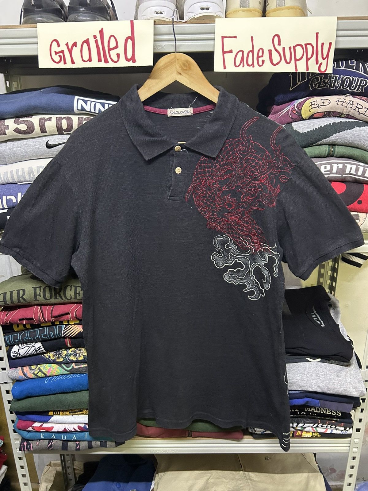 Japanese Brand Vintage sukajan space opera japanese brand Size US M / EU 48-50 / 2 - 2 Thumbnail