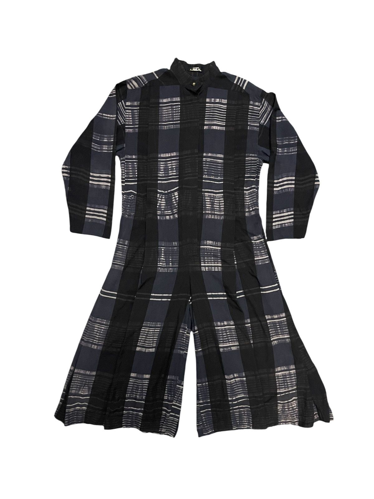 Issey Miyake 80s ISSEY MIYAKE PERMANENTE PLAID PATTERN JUMPSUITS RARE Size US M / EU 48-50 / 2 - 2 Thumbnail