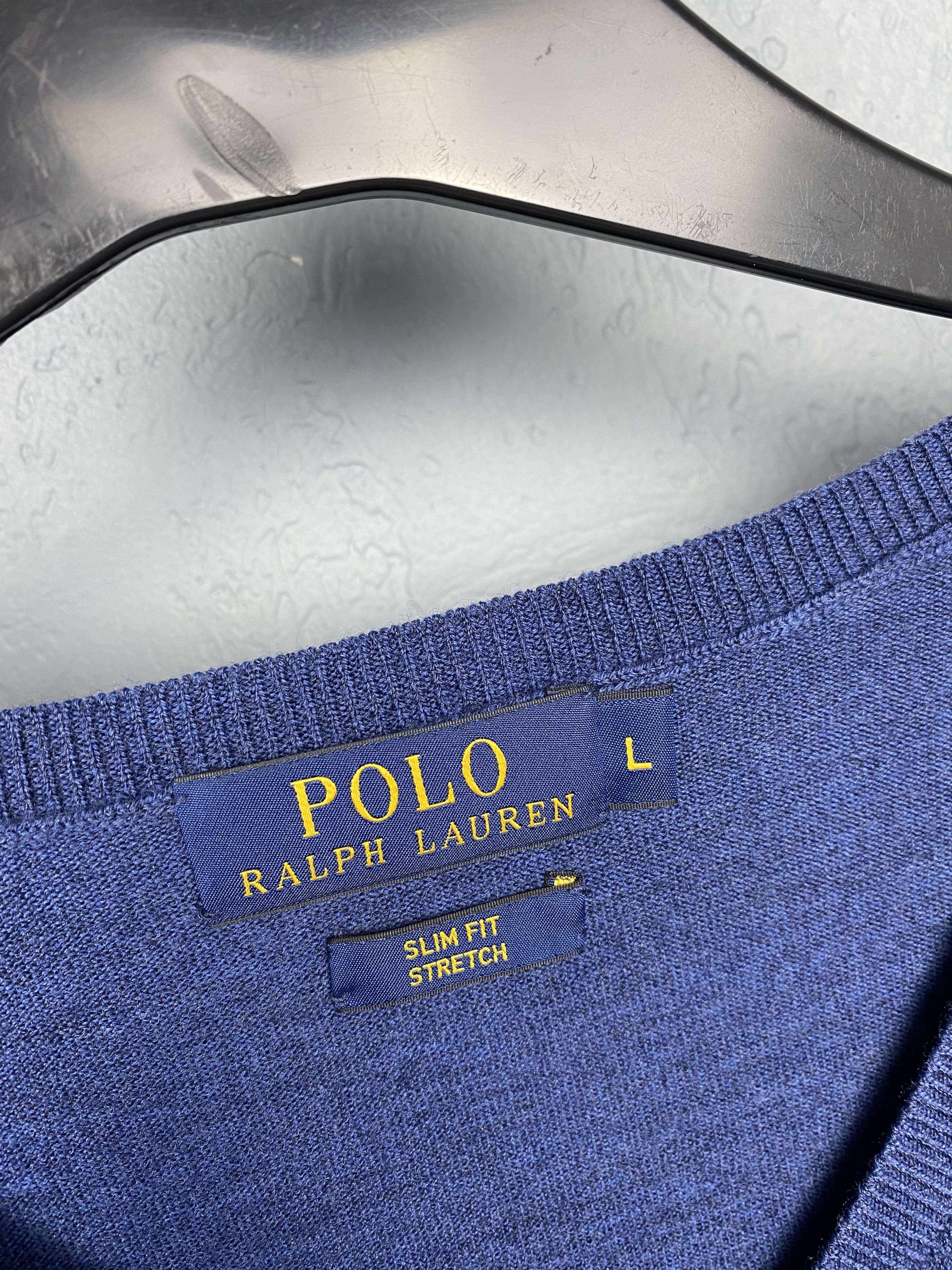 Polo Ralph Lauren Polo Ralph Lauren Vintage V-Neck Mens Wool Sweater Size US L / EU 52-54 / 3 - 4 Thumbnail