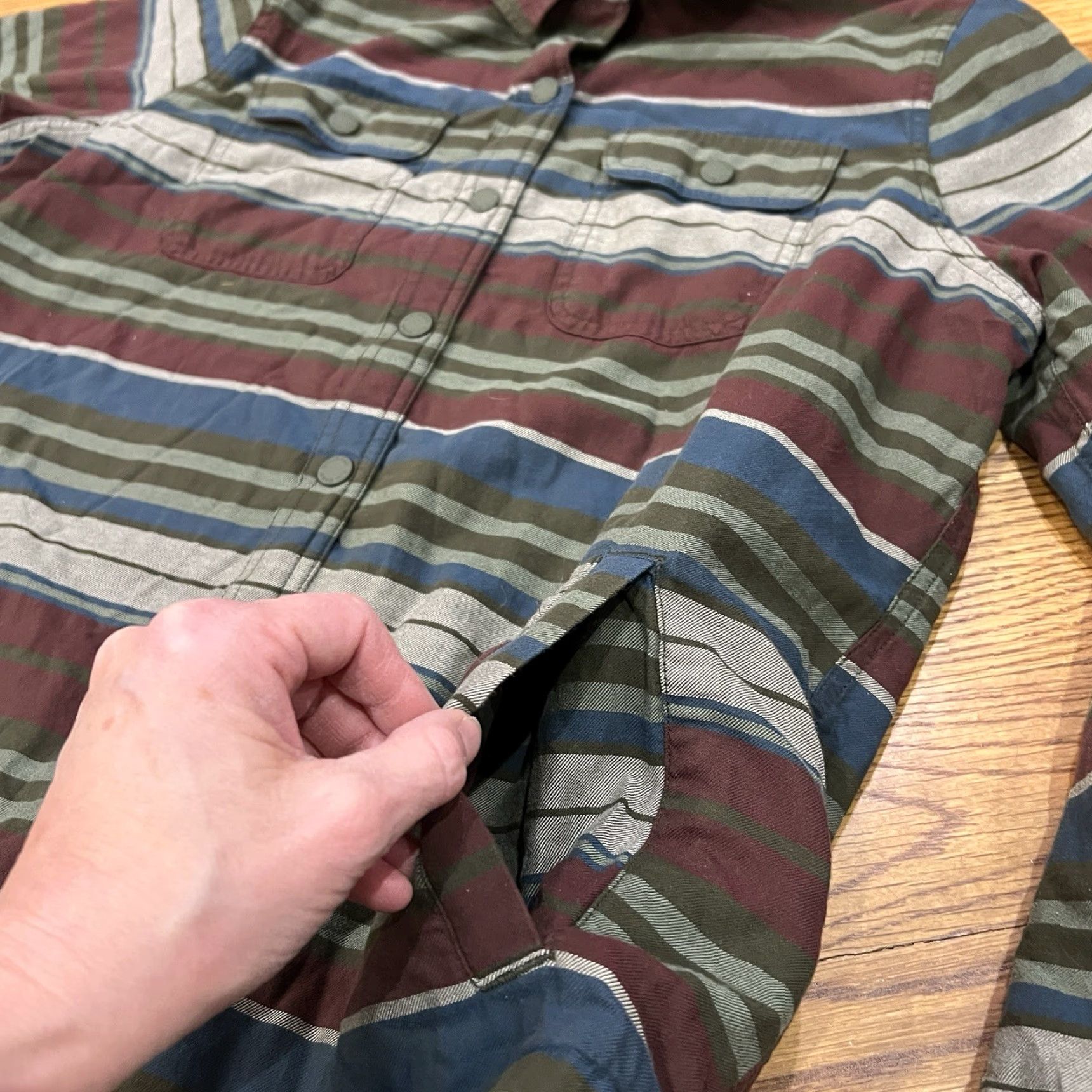 Vintage VINTAGE L.L. BEAN Women's Flannel Shirt Size M Long Sleeve Casual Outdoor 90s Stripe Size M / US 6-8 / IT 42-44 - 5 Thumbnail