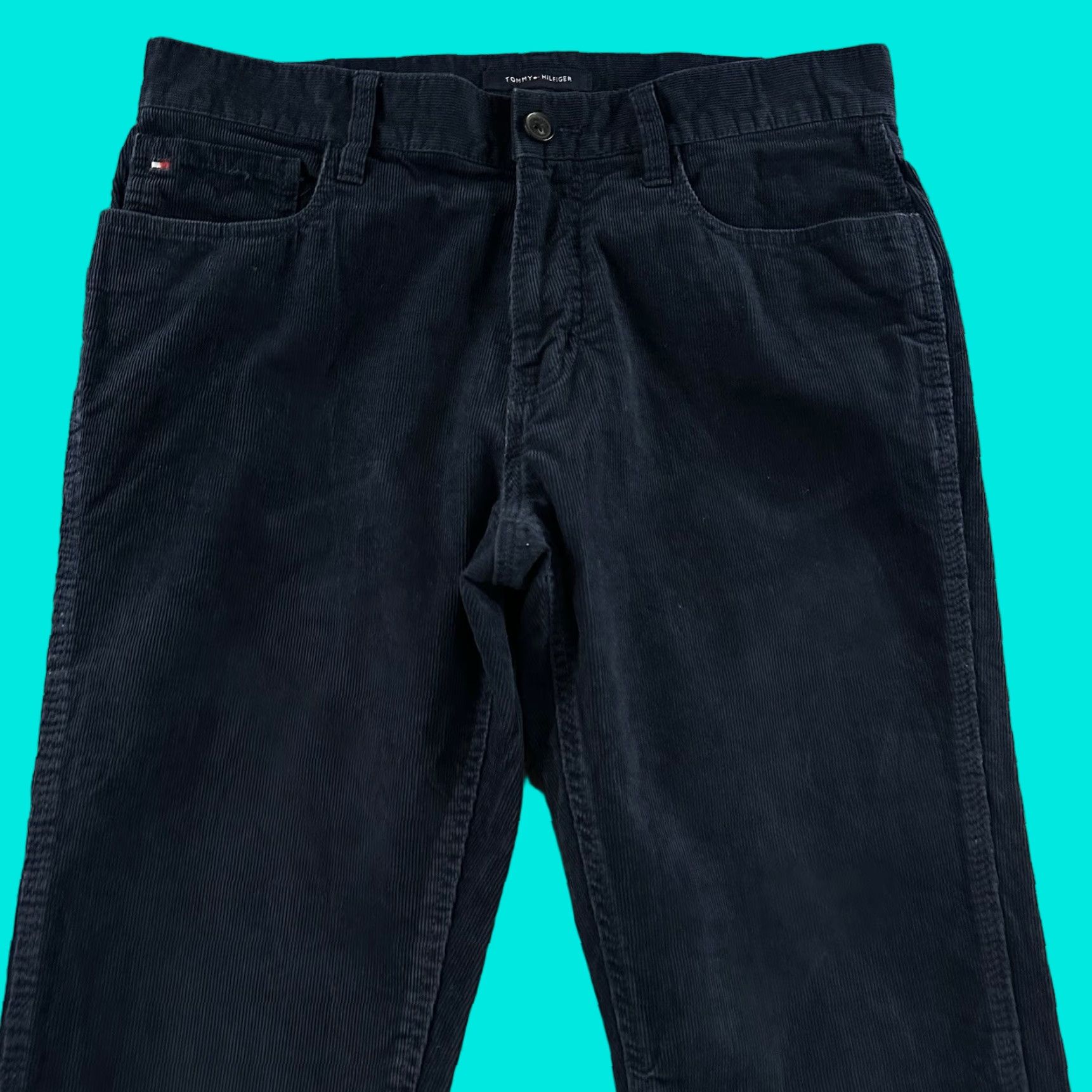 Tommy Hilfiger Tommy Hilfiger Jeans Mens Blue 30x32 Straight Corduroy Cotton Blend Adult Regular Jeans Men Blue Corduroy 30x32 Straight Mens Size US 30 / EU 46 - 1 Thumbnail