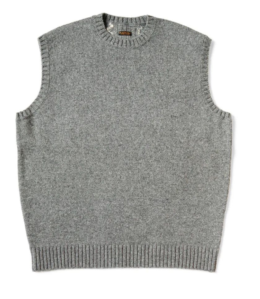 Kapital Kapital Kountry Skeleton Knit 5G Vest Gray Wool Size 5 Size US XL / EU 56 / 4 - 4 Thumbnail