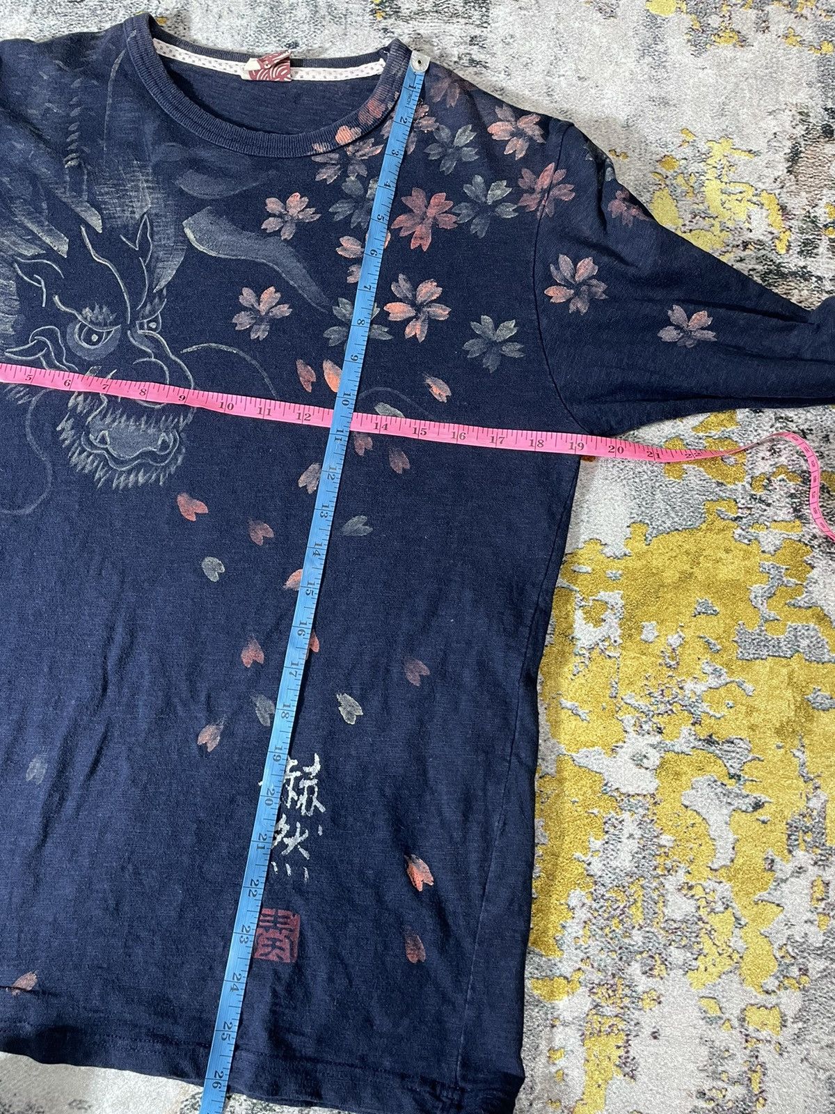 Karakuri Tamashii Flowers Dragon Sukajan Longsleeve Japanese Traditional Size US M / EU 48-50 / 2 - 8 Thumbnail