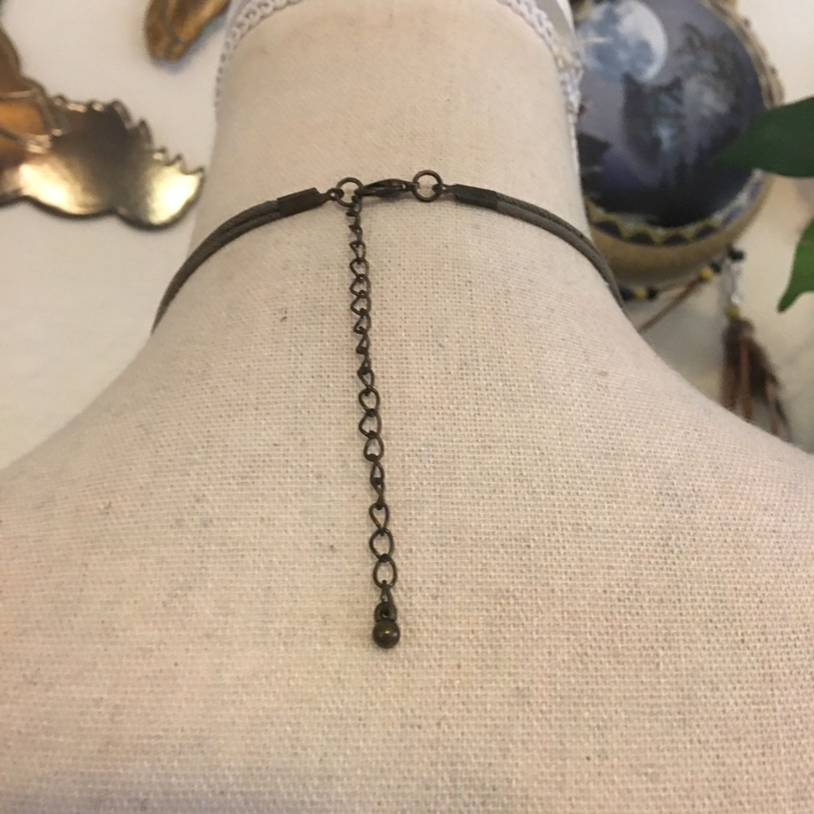 Vintage Vintage 90s chunky bead corded necklace Size ONE SIZE - 4 Thumbnail