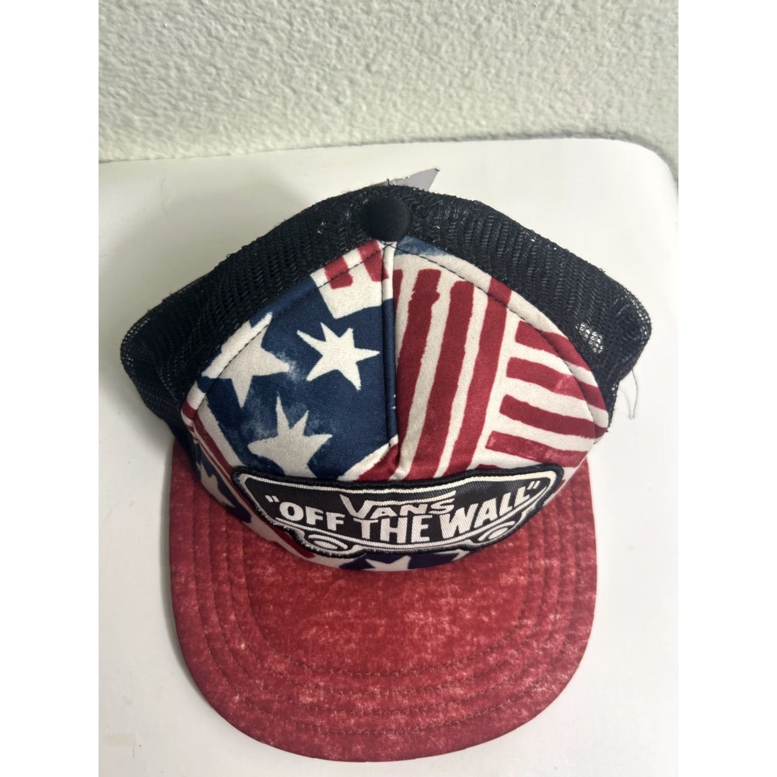 Vans VANS Trucker Hat USA PRINT RED NAVY BLUE Adjustable Men Size ONE SIZE - 4 Thumbnail