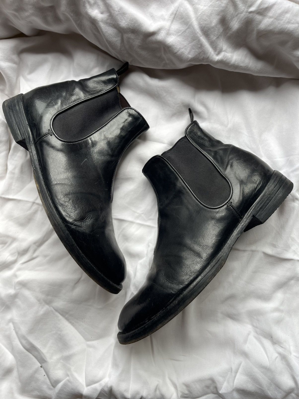 Officine Creative Oficine Creative black chelsea Leather Boots Guidi style Size US 10 / EU 43 - 2 Thumbnail