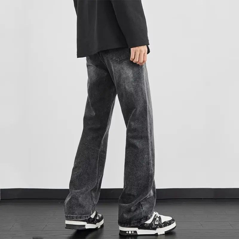 Japanese Brand × Jean Retro loose straight leg micro flared jeans Size US 32 / EU 48 - 3 Thumbnail