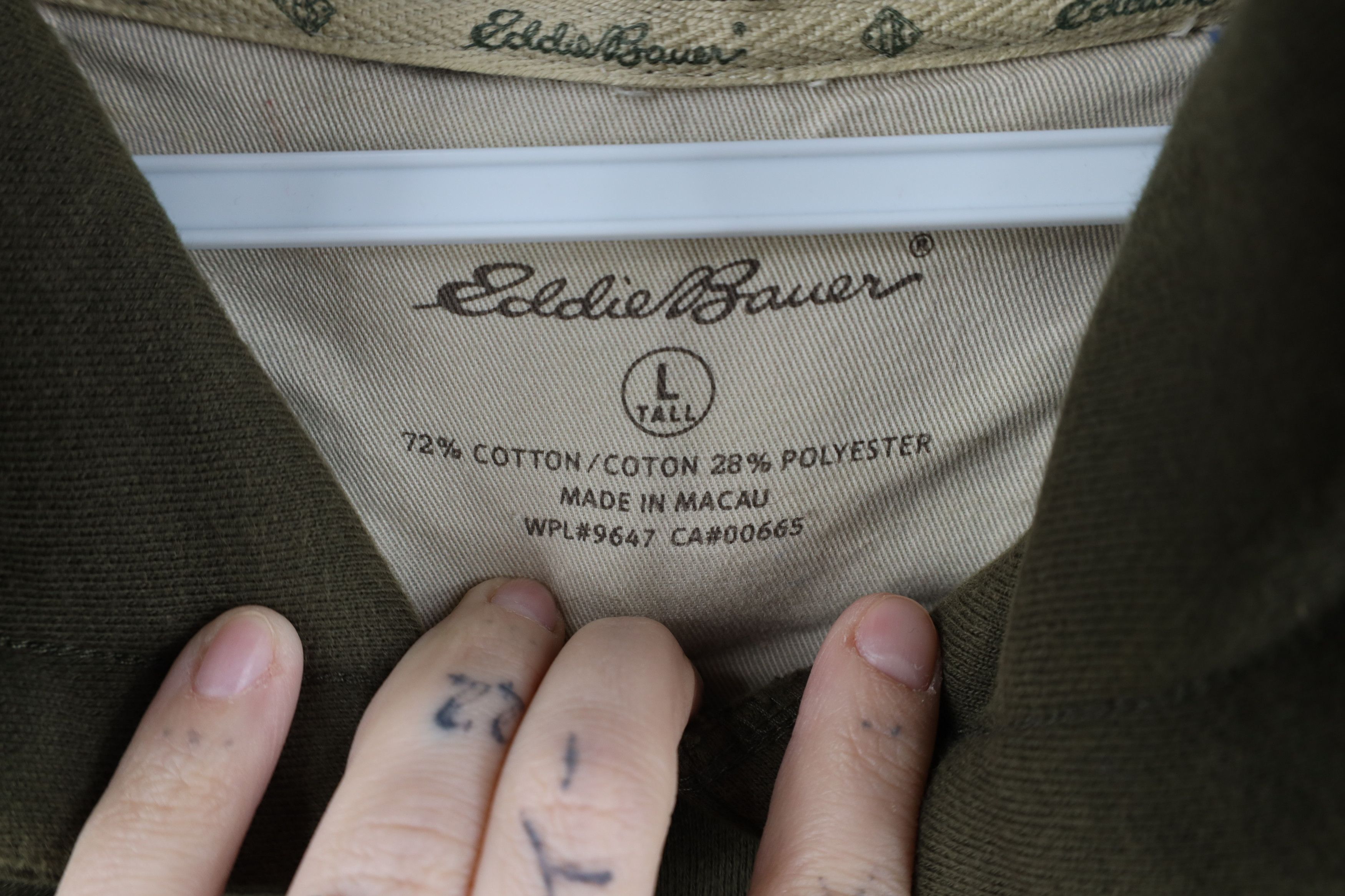 Eddie Bauer Vintage Eddie Bauer Script Heavyweight Hoodie Green Size US L / EU 52-54 / 3 - 4 Thumbnail