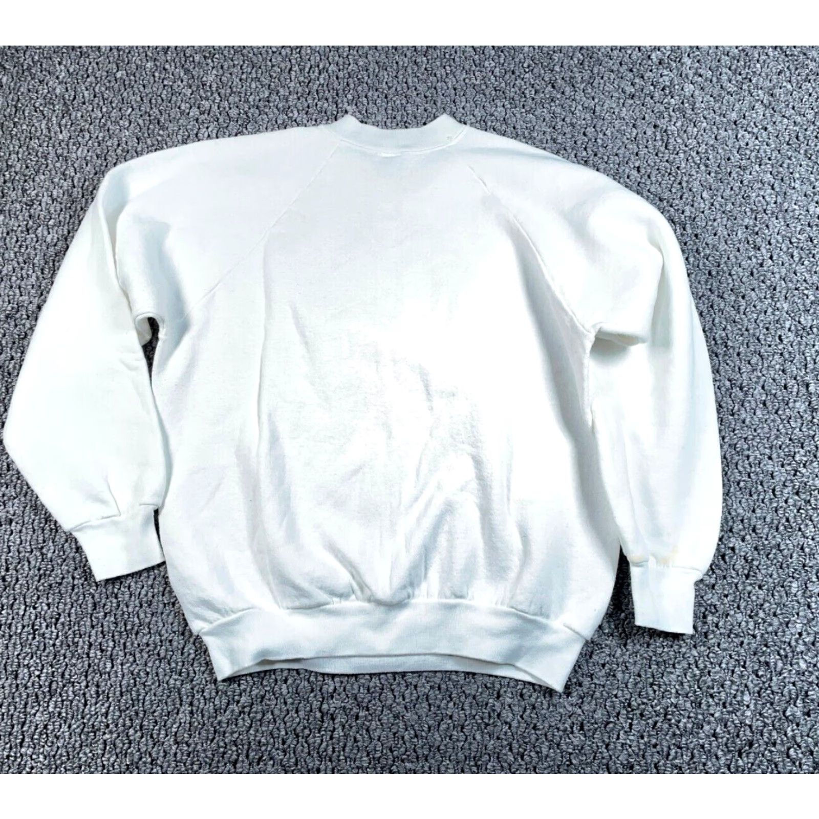 Fruit Of The Loom VINTAGE VTG Western Country Hat Lady Print Sweatshirt Adult Large White Bejeweled Size L / US 10 / IT 46 - 2 Thumbnail