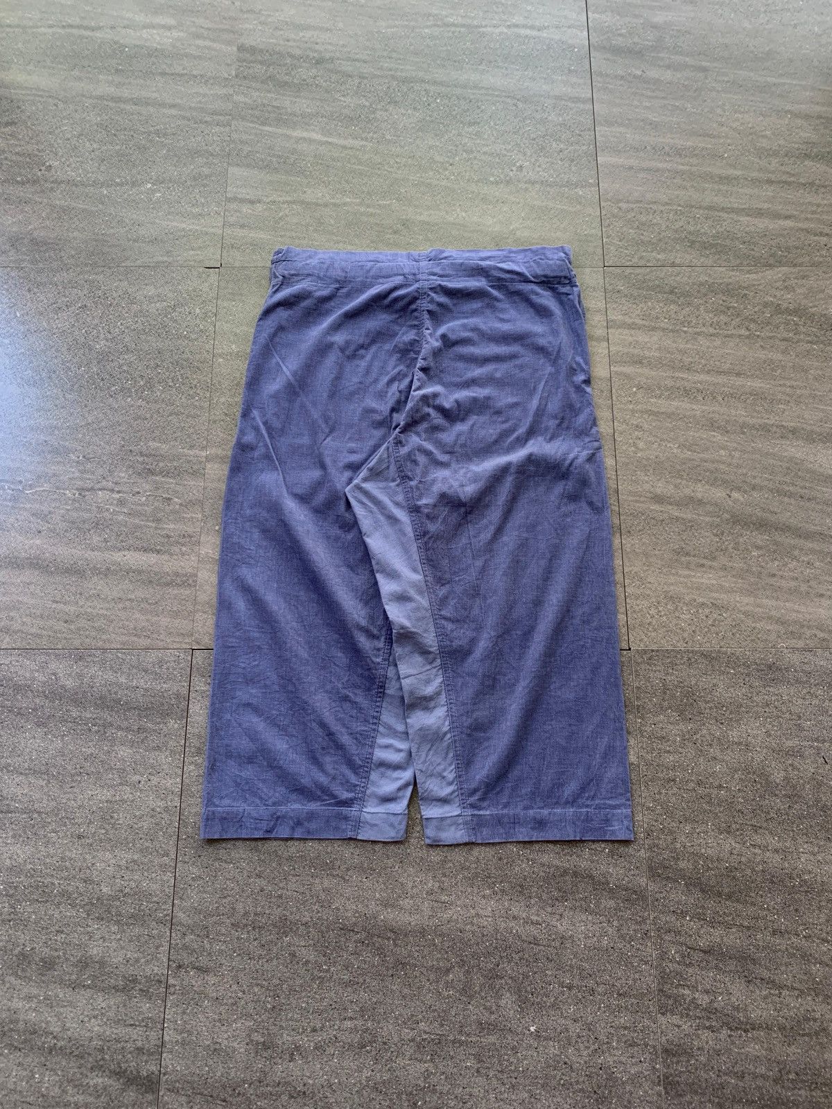Issey Miyake FREE TAX! Two Tone Corduroy Wideleg Cropped Pants Size US 32 / EU 48 - 5 Thumbnail